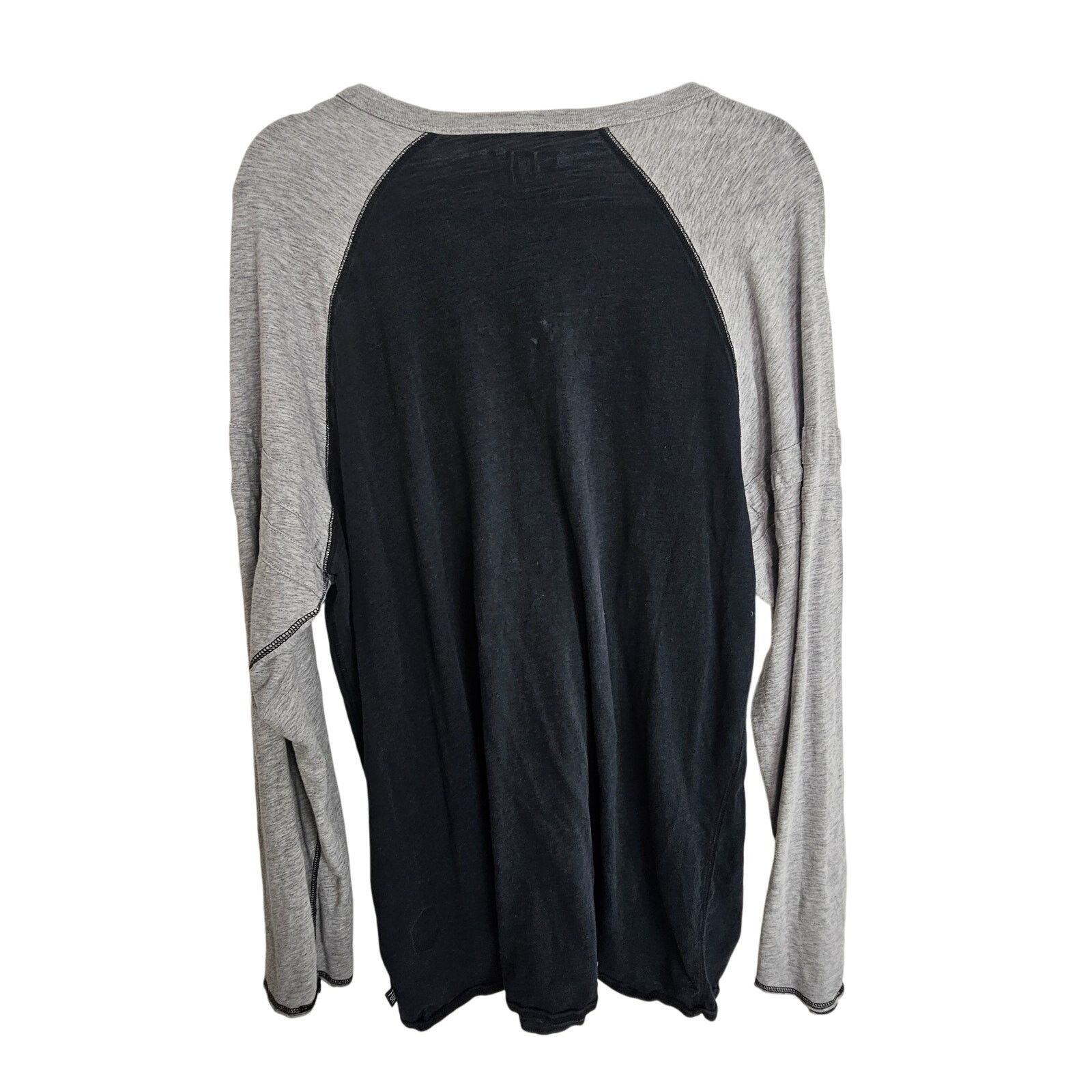 Fox Racing Fox Henley Shirt Gray Black Long Sleeve Tshirt XL T Shirt Size US XL / EU 56 / 4 - 10 Thumbnail