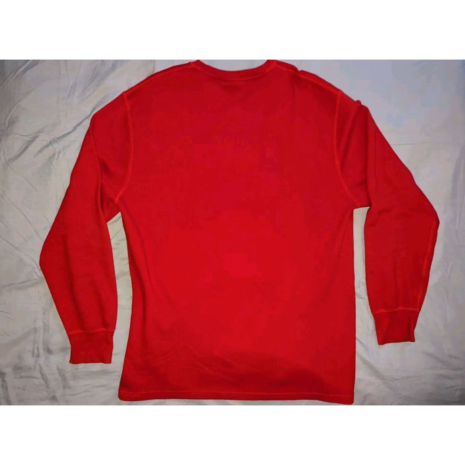 Polo Ralph Lauren Polo Ralph Lauren Sleepwear XL Red 100% Cotton Long Sleeve Crewneck Pullover Shirt Mens XL Red 100% Cotton Pullover Knit Solid Classic Vintage not Size US XL / EU 56 / 4 - 7 Thumbnail