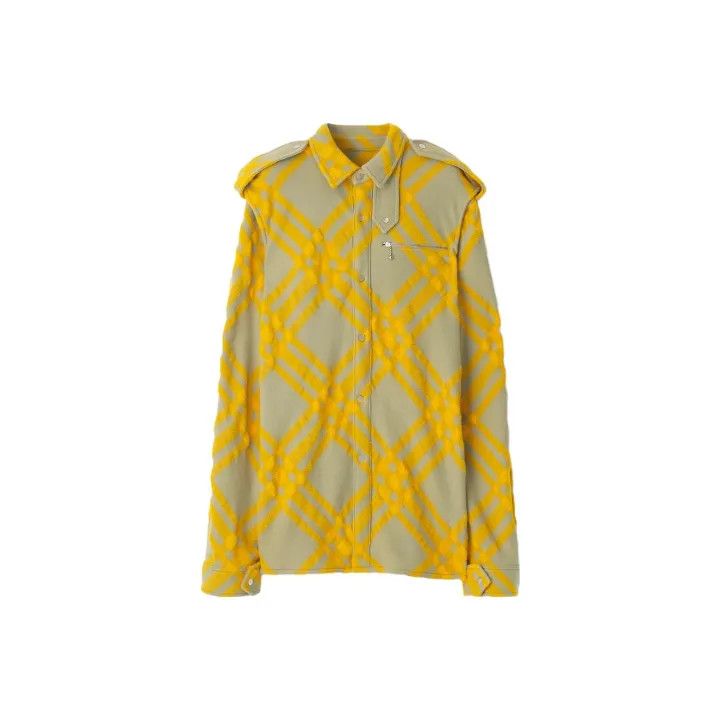 Burberry Burberry Color-Block Long Sleeve Shirt for Women 0079 Size M / US 6-8 / IT 42-44 - 1 Thumbnail