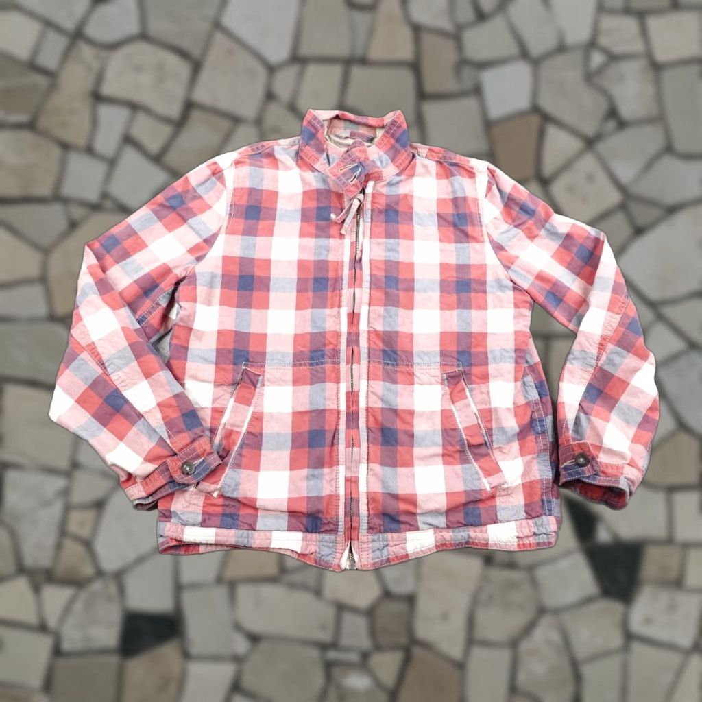 American Eagle Outfitters VINTAGE American Eagle Jacket Mens M Chore Coat Red White Blue Lined Cotton Casual Workwear 90s Plaid Bomber Zip Pockets Collared Shirt? Size US M / EU 48-50 / 2 - 1 Thumbnail