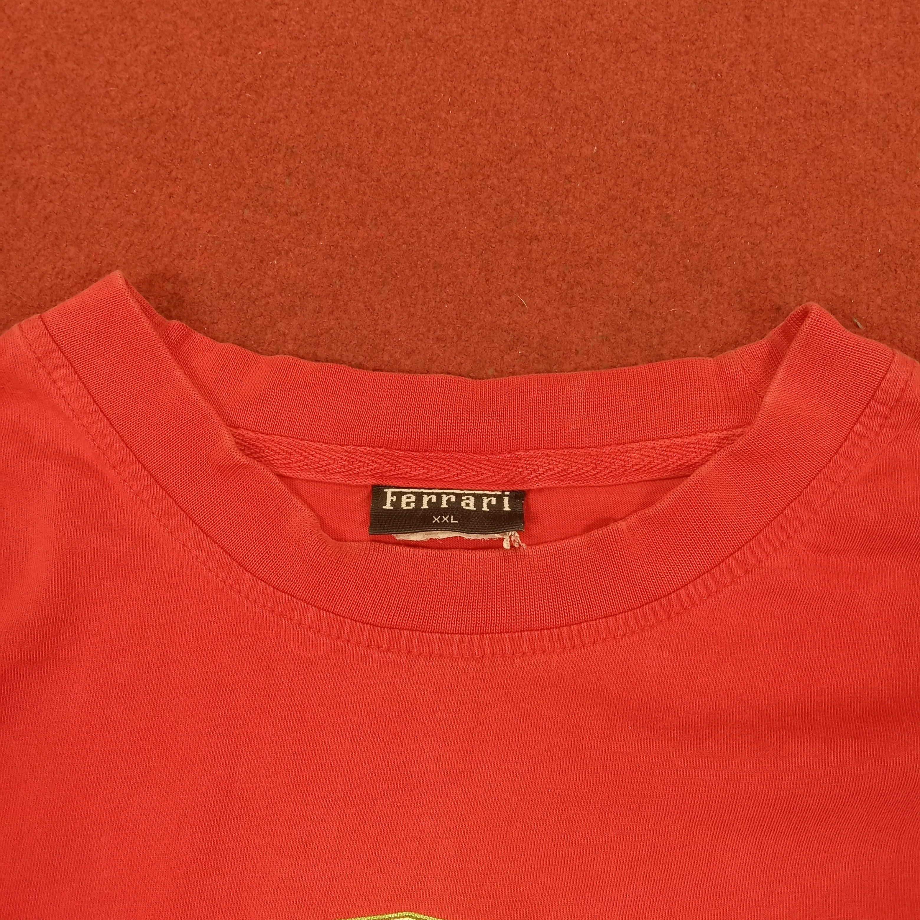 Ferrari × Vintage Ferrari Center Logo Design Tshirt Size US XXL / EU 58 / 5 - 8 Thumbnail
