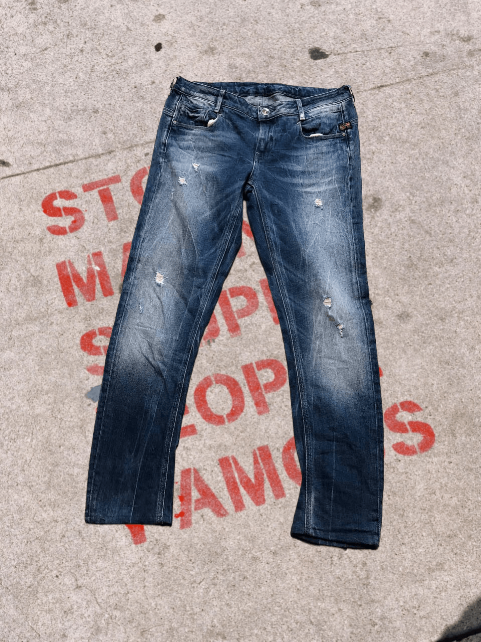 G-Star G STAR Men’s Vintage Wash Jeans Regular Fit W31 L34 Size US 31 - 1 Thumbnail