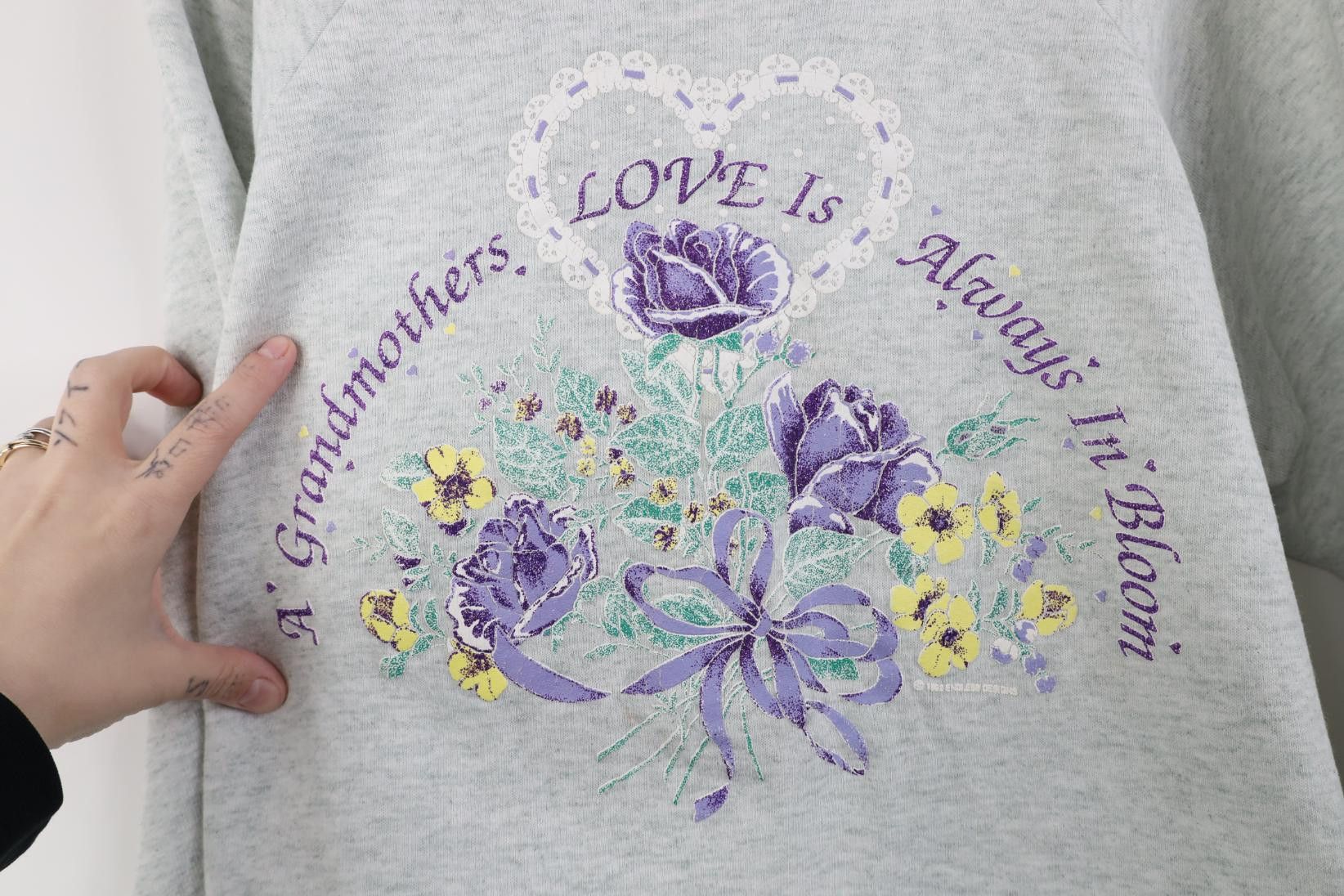 Vintage Vintage 90s Streetwear Grandma Collared Sweatshirt USA Size L / US 10 / IT 46 - 4 Thumbnail