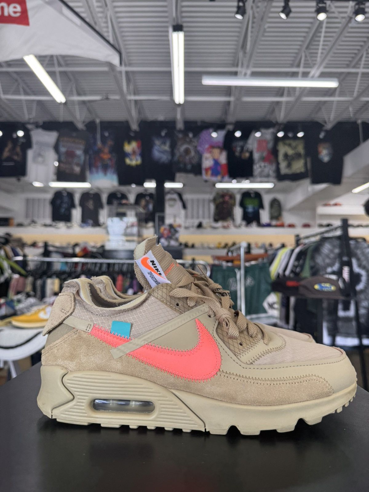 Nike × Off-White Nike Air Max 90 Off White Desert Ore Size 9 (2019) Size US 9 / EU 42 - 6 Thumbnail