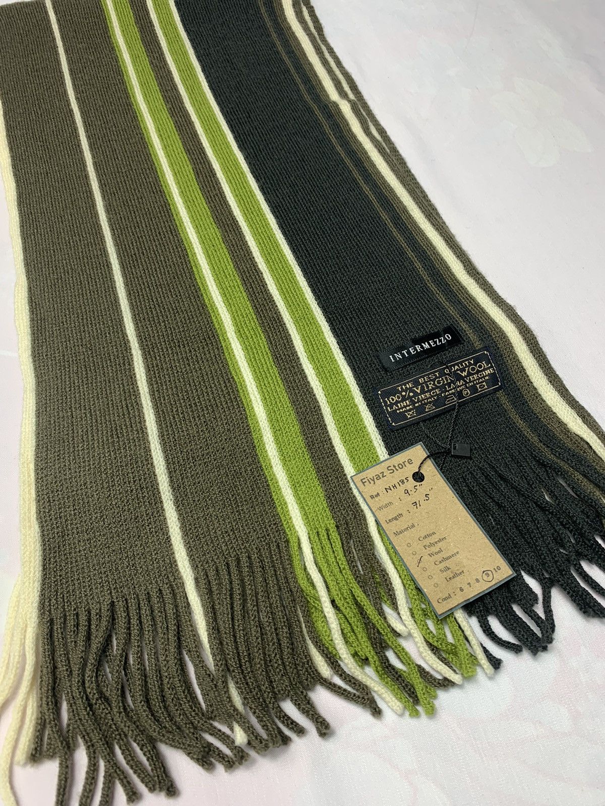 Vintage Intermezzo Stripped Scarf / Muffler / Neckwear Size ONE SIZE - 4 Thumbnail