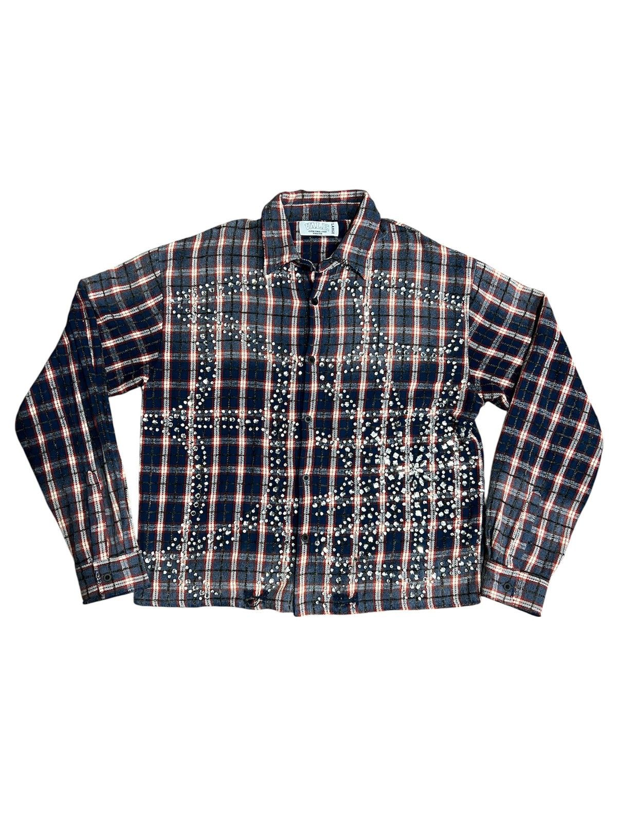 Vale Vale Forever Rhinestone Web Flannel Blue Red Size US L / EU 52-54 / 3 - 1 Thumbnail