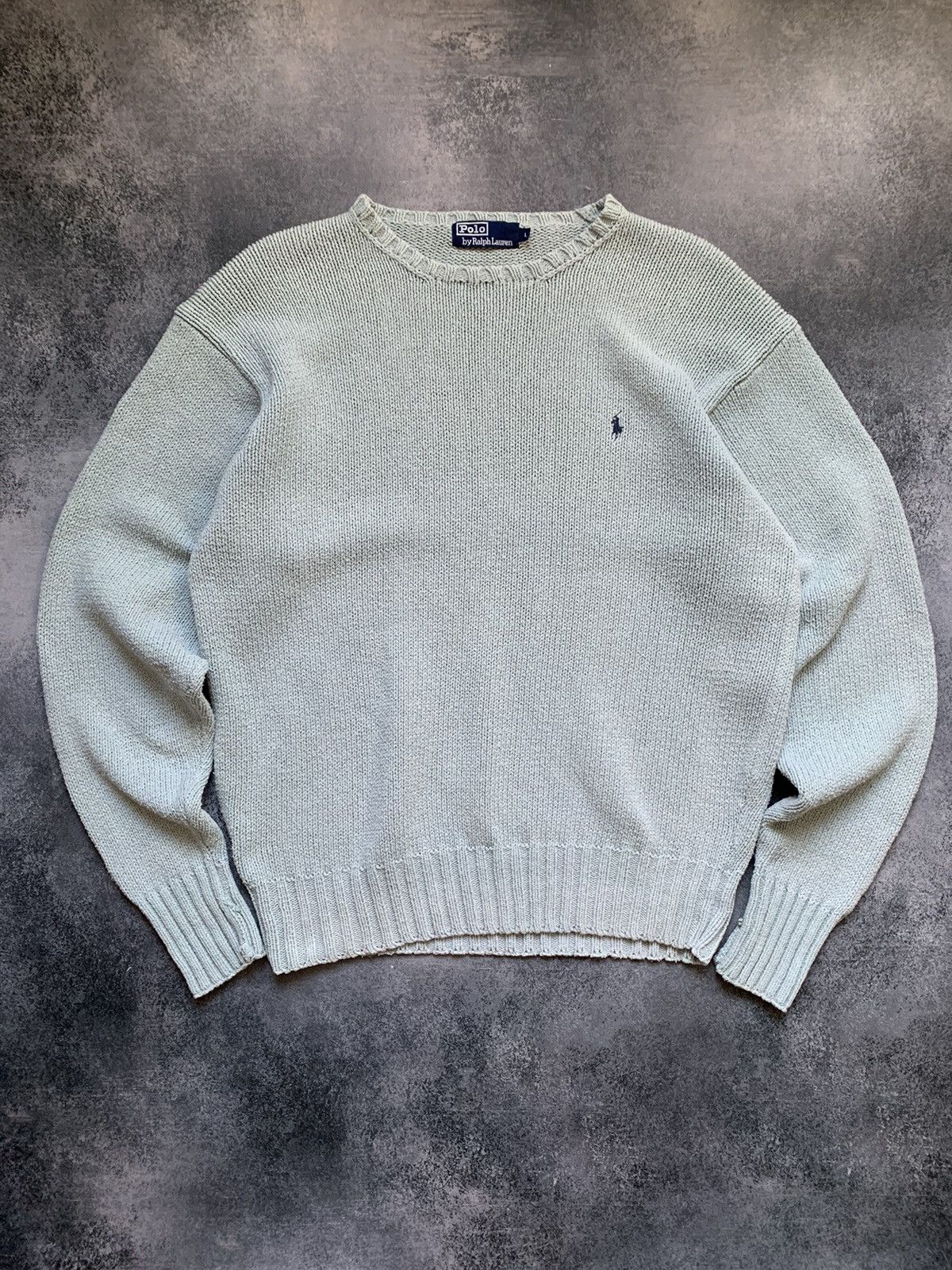Polo Ralph Lauren × Vintage Vintage Polo Ralph Lauren Knit Crewneck Sweater Size US L / EU 52-54 / 3 - 1 Thumbnail