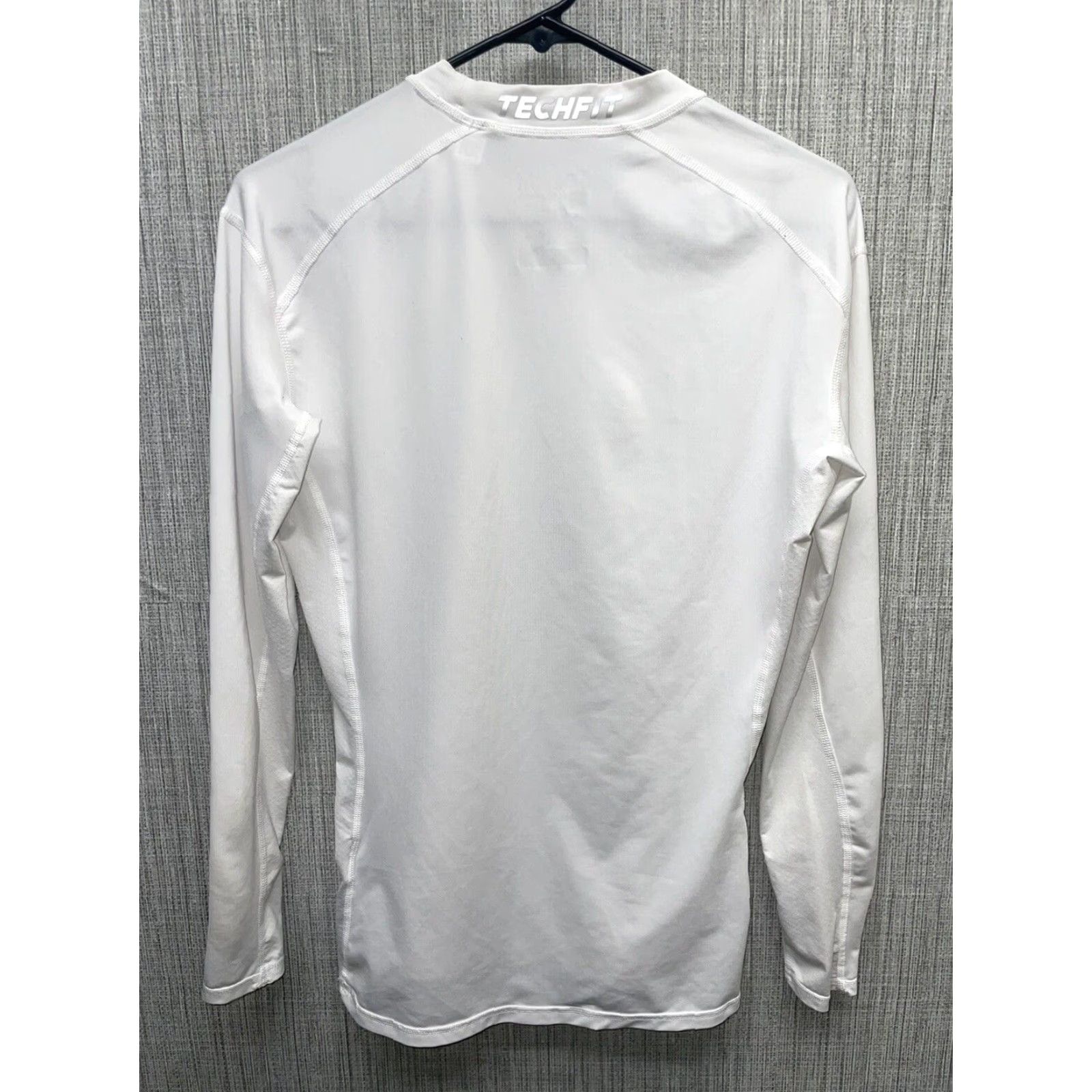 Adidas ADIDAS Climalite Tech-Fit Long Sleeve Athletic Shirt Womens L White Size L / US 10 / IT 46 - 4 Thumbnail