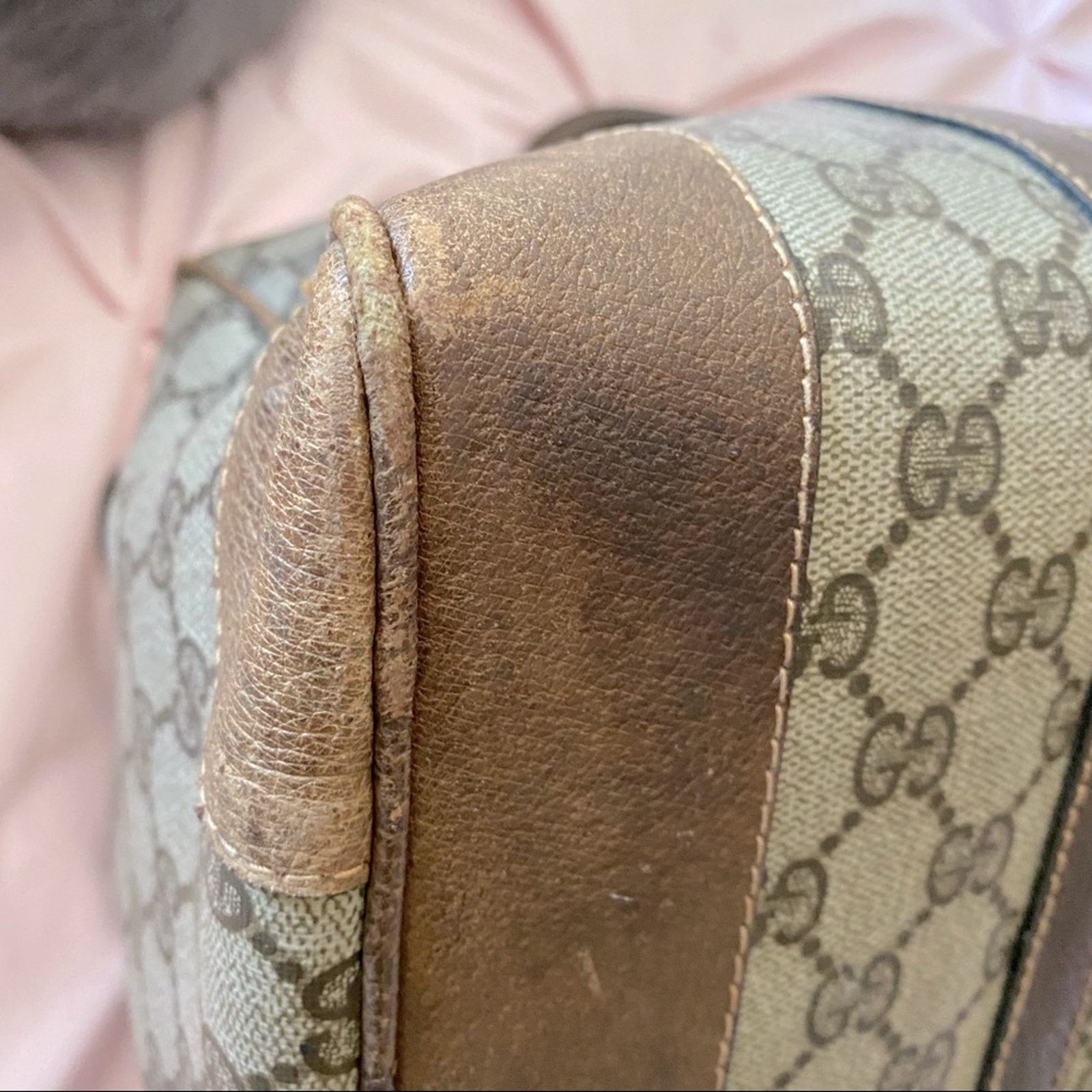 Gucci Gucci Carry All Boston Vintage Handbag GG Size ONE SIZE - 14 Thumbnail