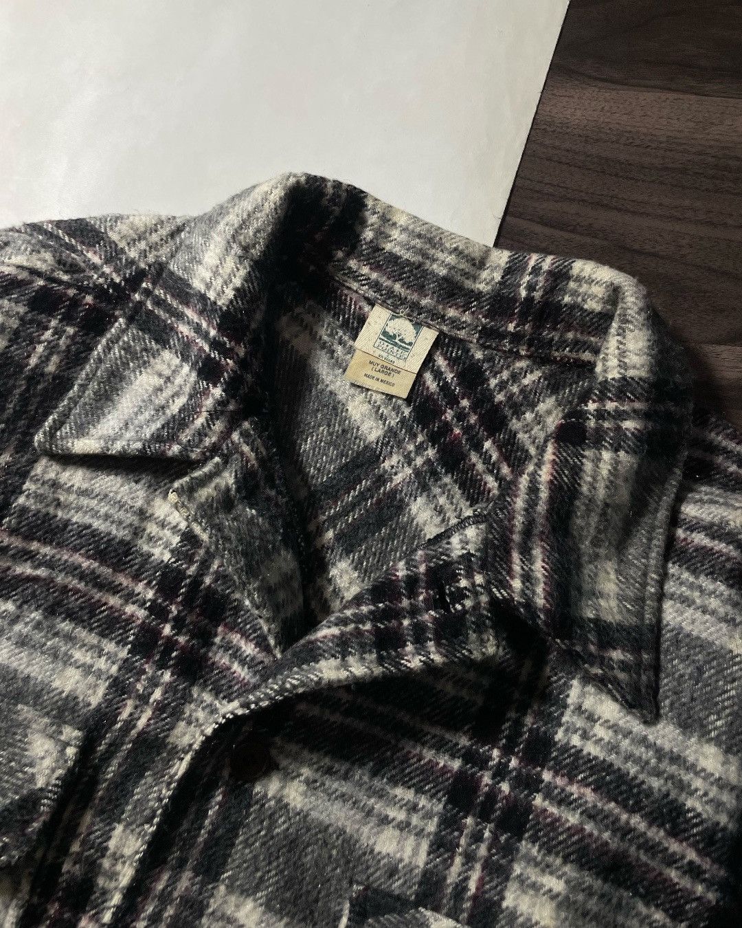 OAK FLANNEL SHIRT WOOL OAK POINTE SIZE L OVERSIZED Size US XXL / EU 58 / 5 - 5 Thumbnail