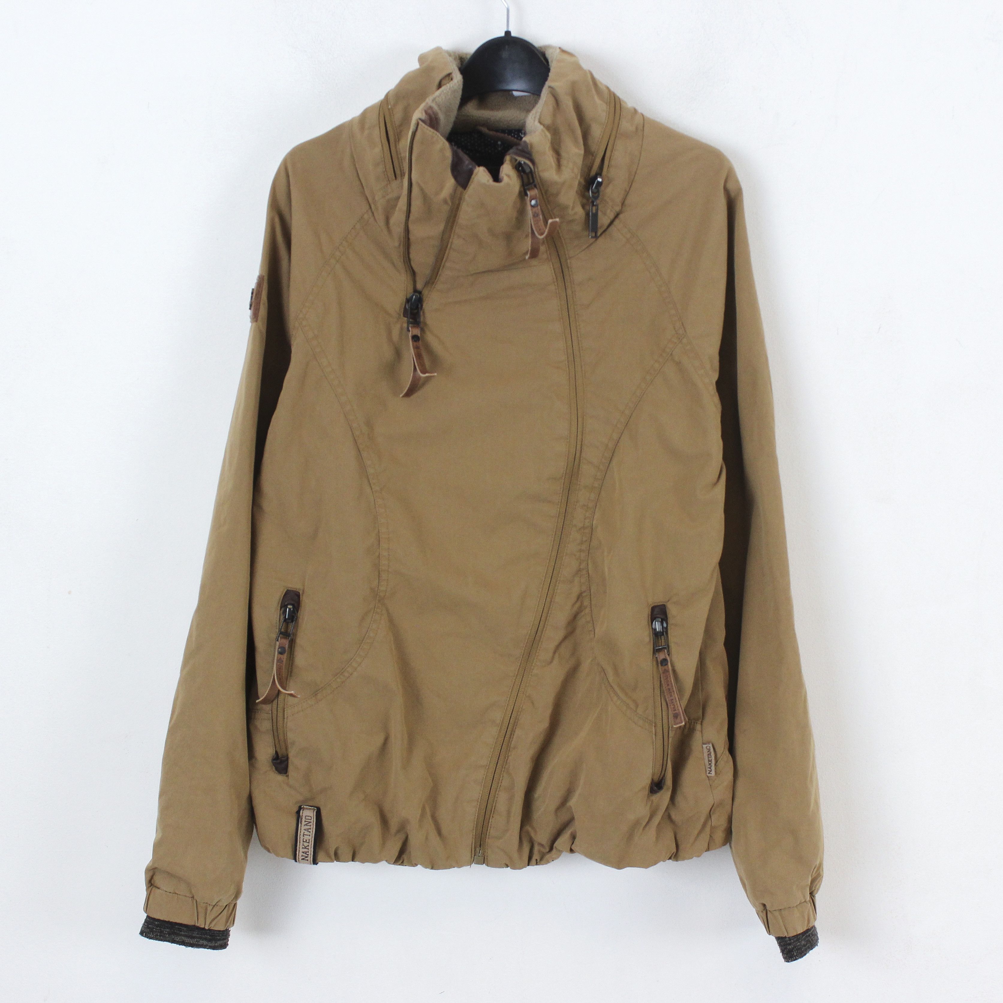 Naketano Jacket Coat Lightweight Windbreaker Outerwear Brown Zip Up Grailed