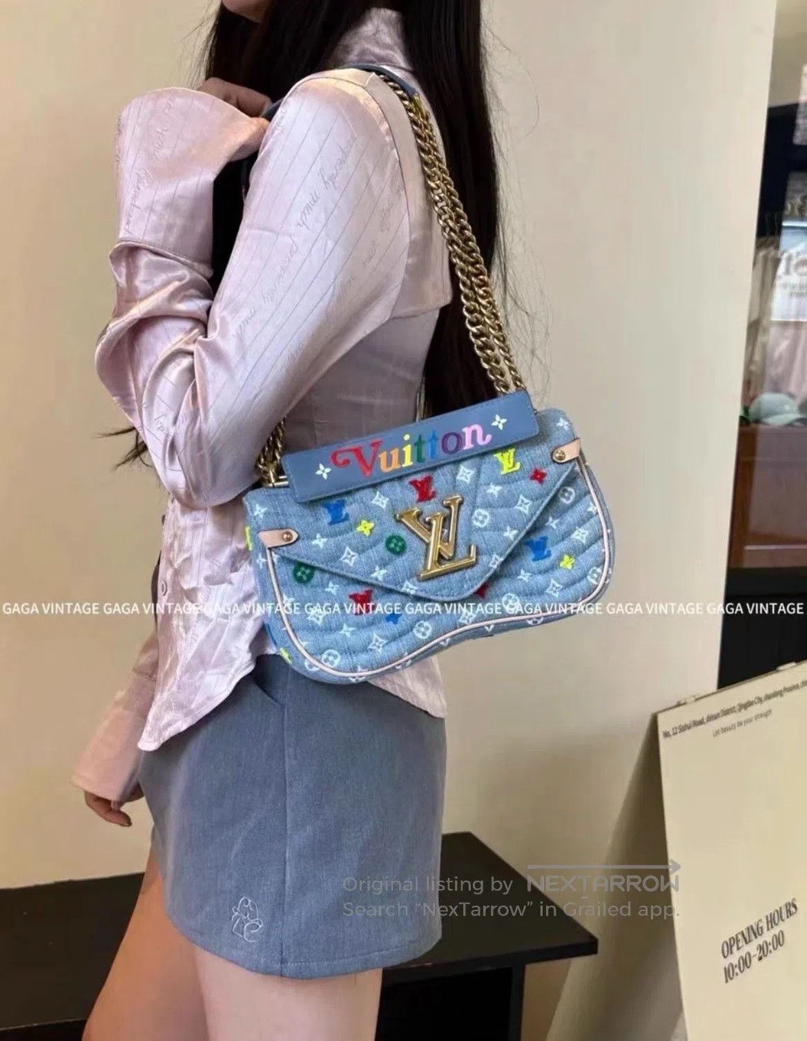 Louis Vuitton Louis Vuitton Wave Denim Crossbody Bag. Size ONE SIZE - 2 Thumbnail