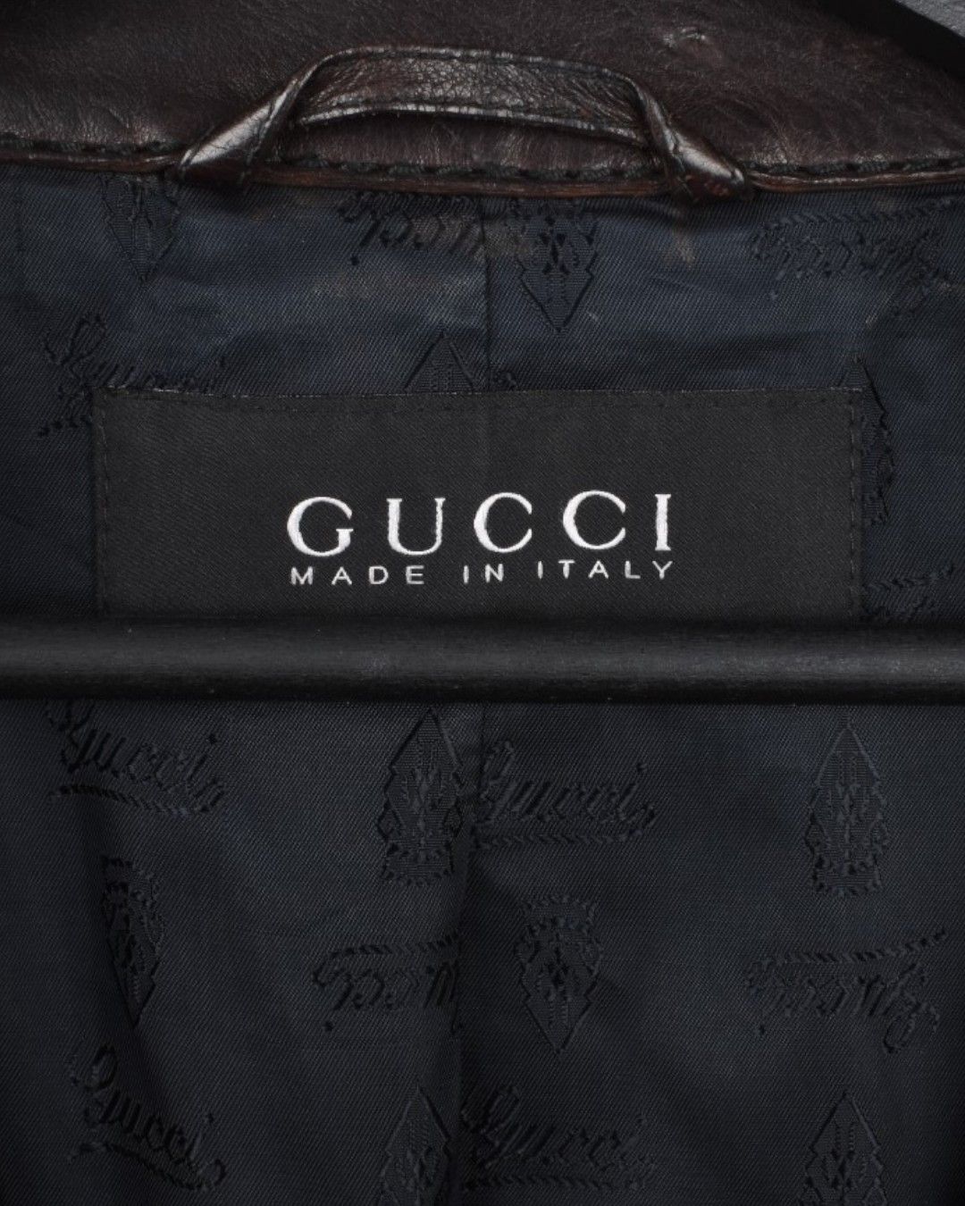 Gucci GUCCI LEATHER NAPOLEON JACKET BY FRIDA GIANNINI Size US L / EU 52-54 / 3 - 3 Thumbnail