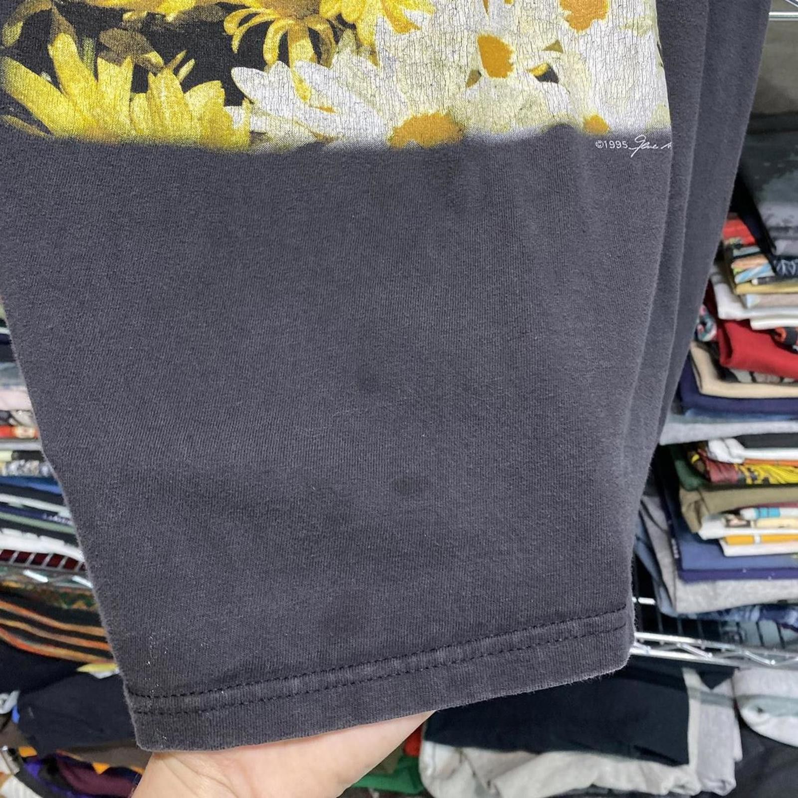 Hanes 1995 haight ashbury hippie san francisco tshirt sunflower Size US L / EU 52-54 / 3 - 4 Thumbnail