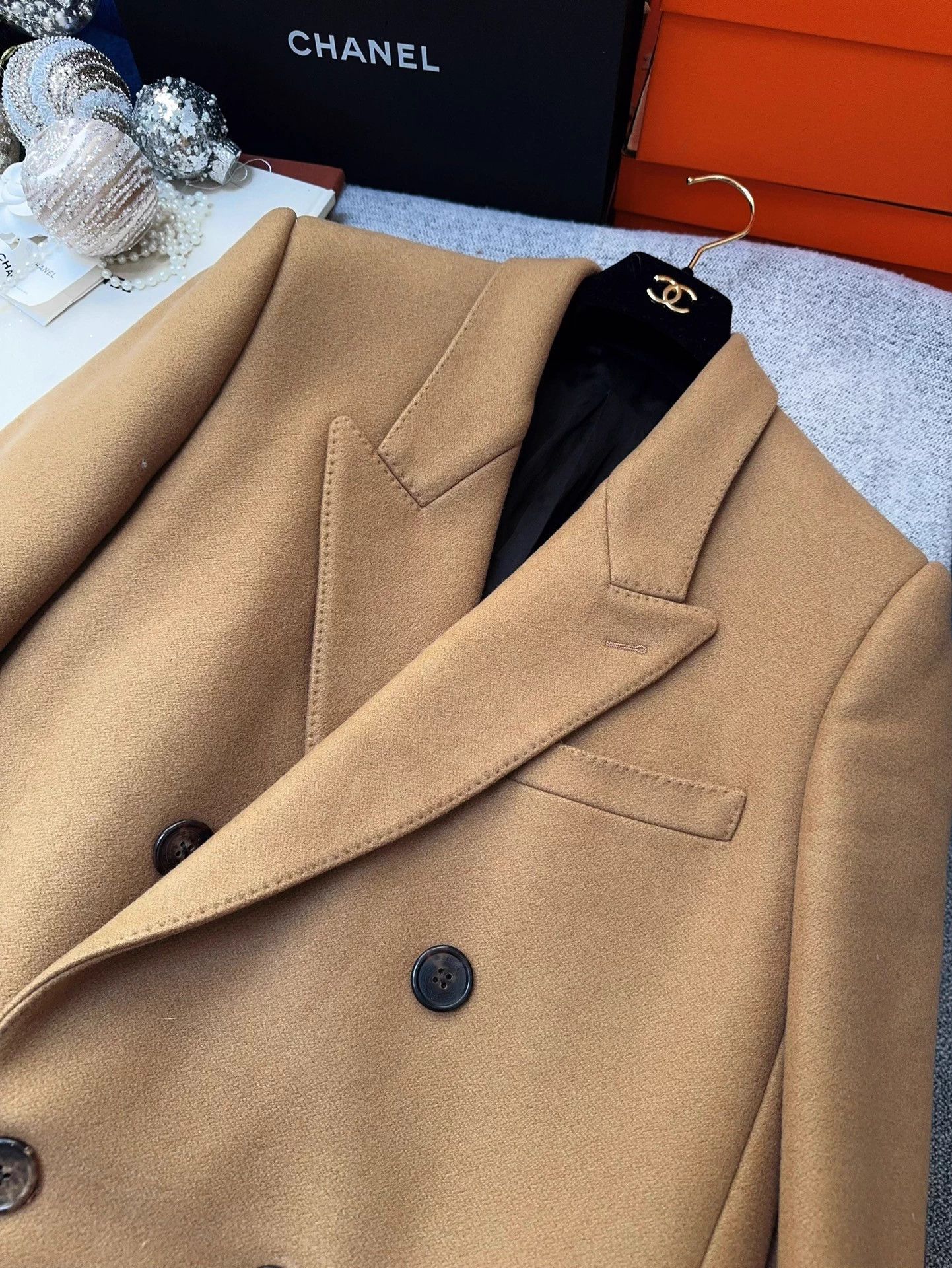 Celine Celine Khaki Double Breasted Wool Coat 36 Size XS / US 0-2 / IT 36-38 - 5 Thumbnail