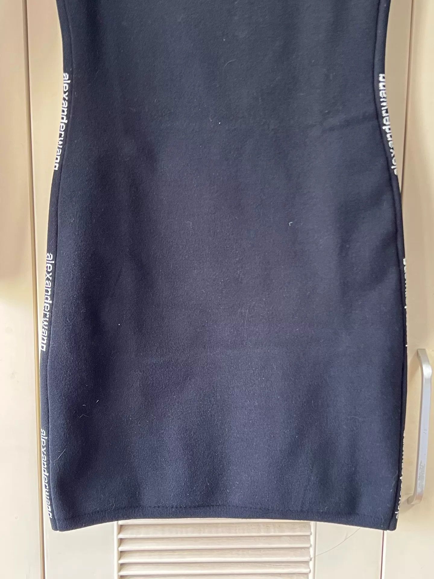 Alexander McQueen Alexander Wang black high neck logo strap dress XS Size XS / US 0-2 / IT 36-38 - 4 Thumbnail