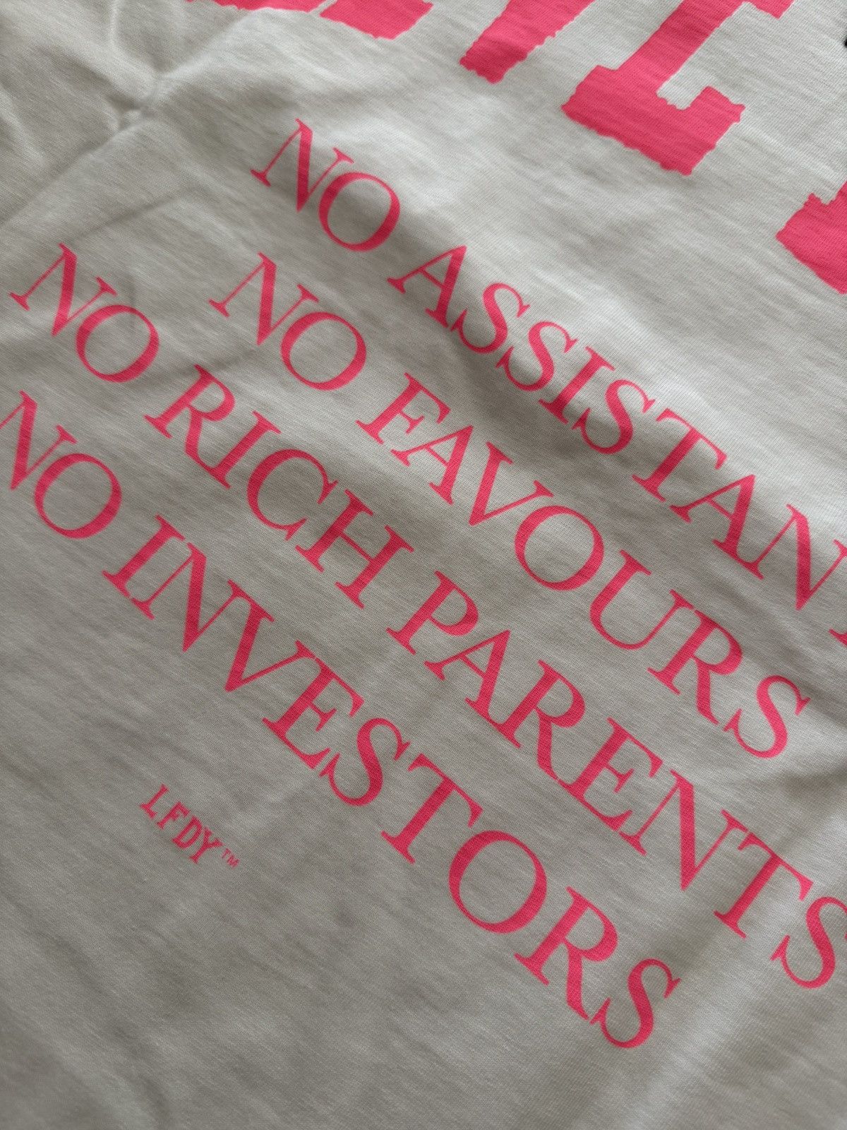 LFDY LFDY LiveFast No Rich Parents Pink Tshirt Tee Size US M / EU 48-50 / 2 - 3 Thumbnail