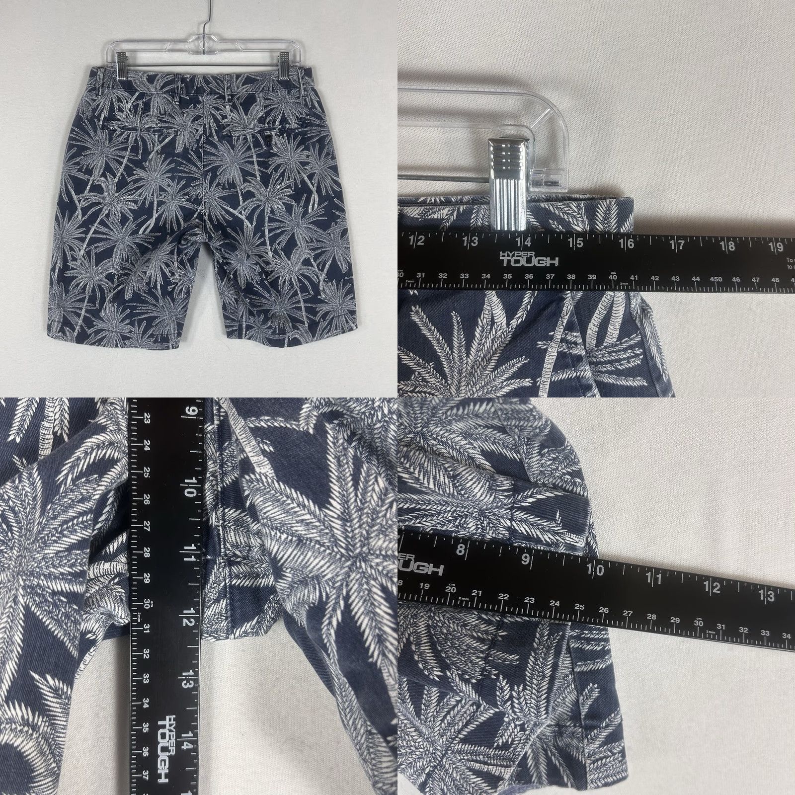 Gap Gap Shorts Mens 30 Indigo Palm Print Chambray 10" Inseam Vintage Fit Chin o Size US 30 / EU 46 - 8 Thumbnail