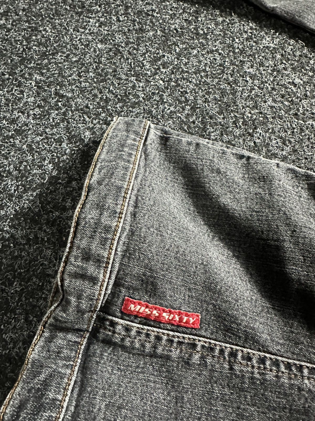 Miss Sixty × Vintage 🚨Miss Sixty Y2K Vintage Denim Zip Racing Jacket Size XL / US 12-14 / IT 48-50 - 13 Thumbnail
