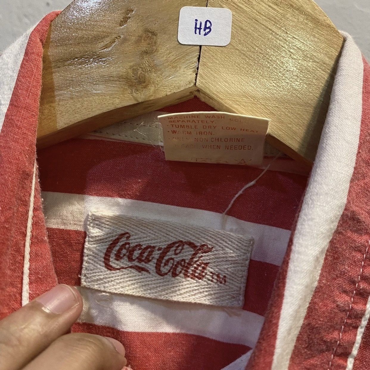 Coca Cola Coca-Cola Vintage Stripe Logo Button Up Shirts Pocket Size US L / EU 52-54 / 3 - 6 Thumbnail