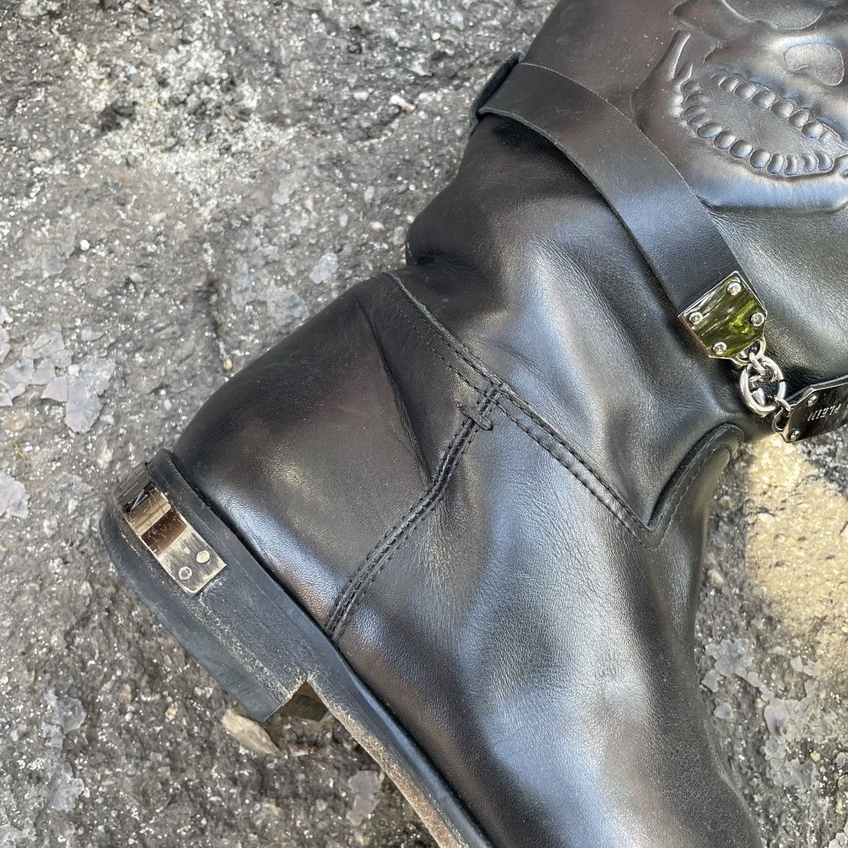 Philipp Plein Philipp Plein boots leather shoes Wellington bones scull mot Size US 5.5 / IT 35.5 - 3 Thumbnail