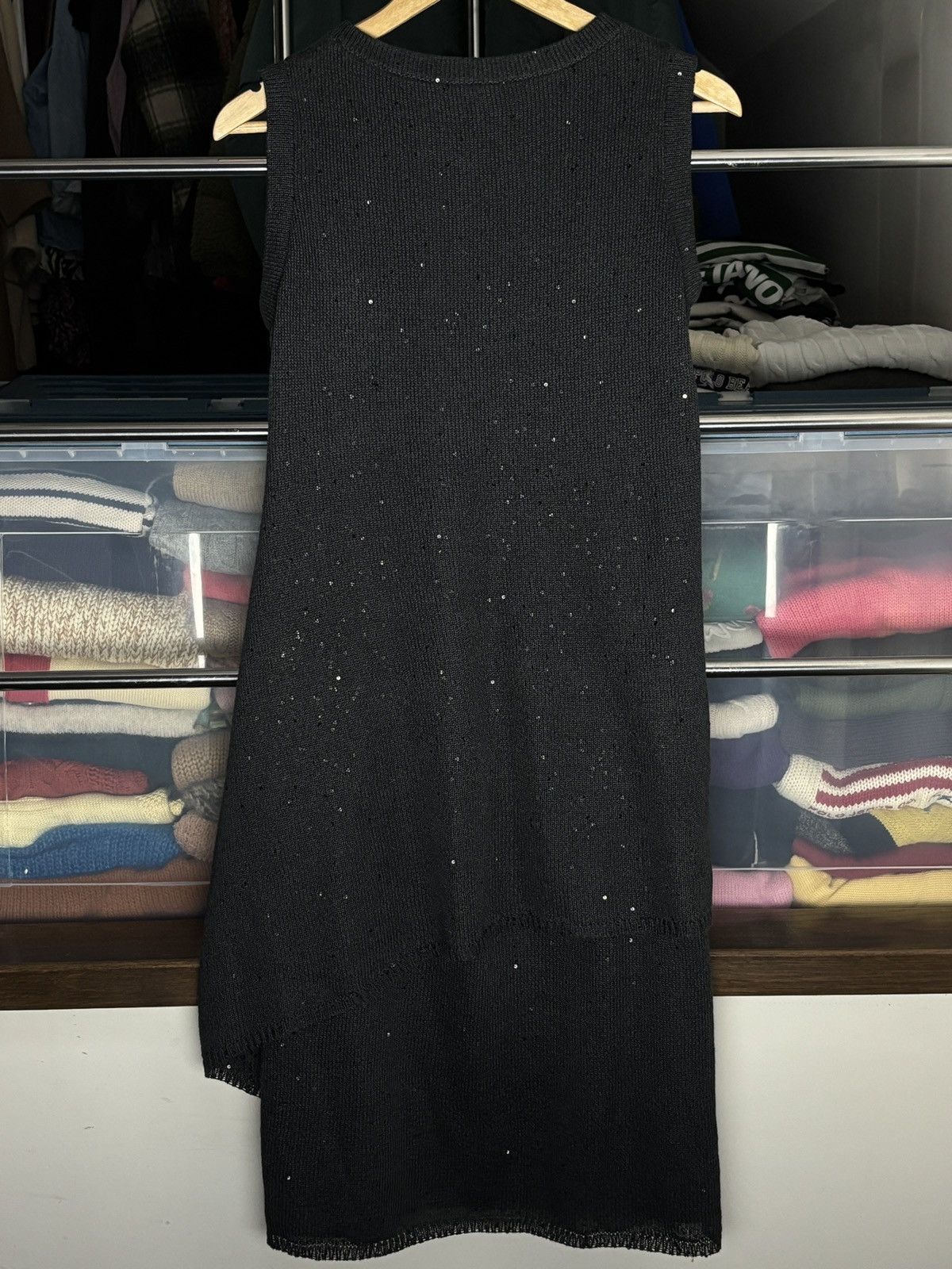Brunello Cucinelli Brunello Cucinelli Linen & Silk Midi Sequin Luxury Dress Size M / US 6-8 / IT 42-44 - 6 Thumbnail