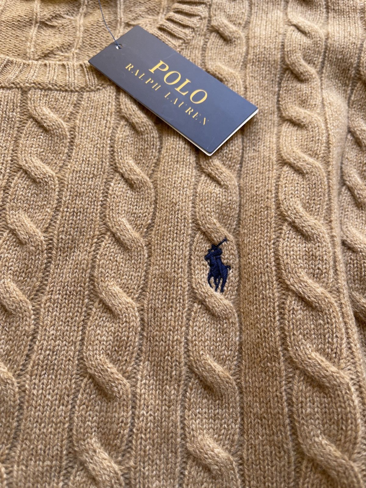 Polo Ralph Lauren Beige Polo Ralph Lauren cashmere wool knit Size US L / EU 52-54 / 3 - 4 Thumbnail