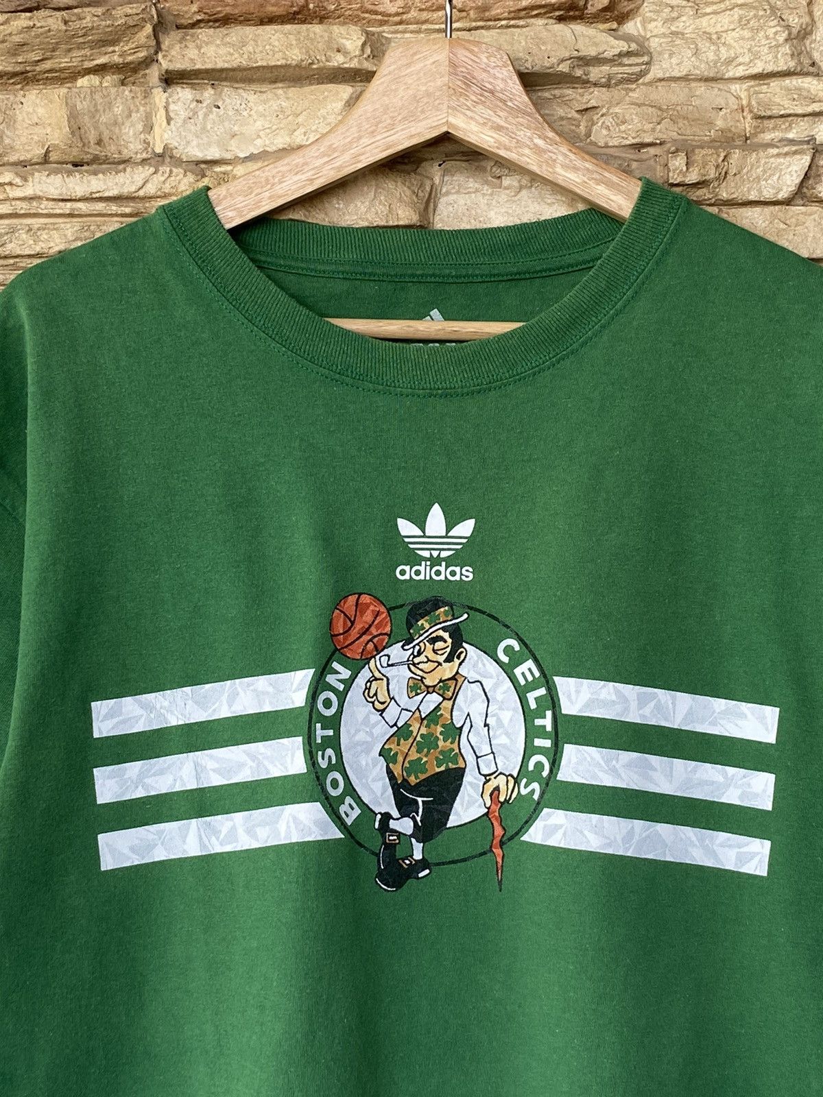 Adidas × Vintage Adidas Boston Celtics Basketball Team Tees Size US L / EU 52-54 / 3 - 4 Thumbnail