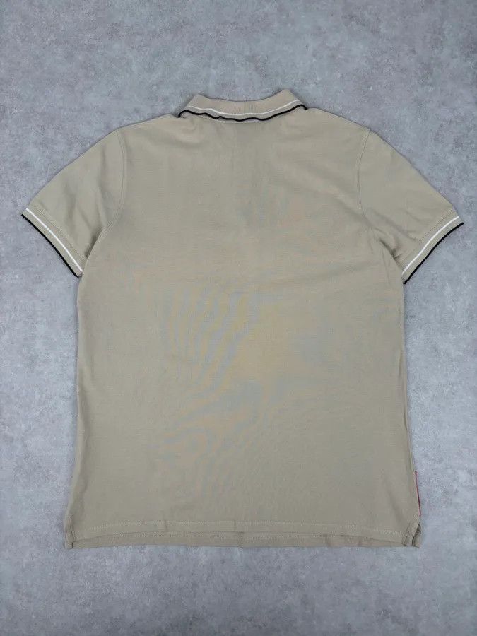 Prada 2000s Prada Beige Linea Rossa Contrast Trim Polo Size US S / EU 44-46 / 1 - 6 Thumbnail