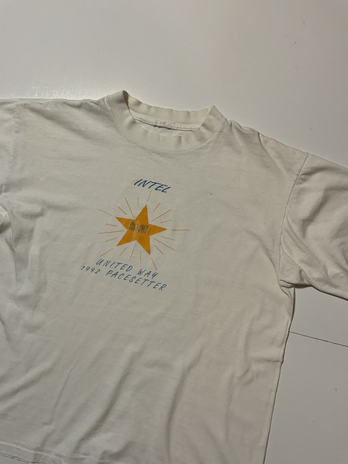 Vintage Vintage Intel 1992 Pacesetter Single Stitch Star T-Shirt Size US M / EU 48-50 / 2 - 4 Thumbnail