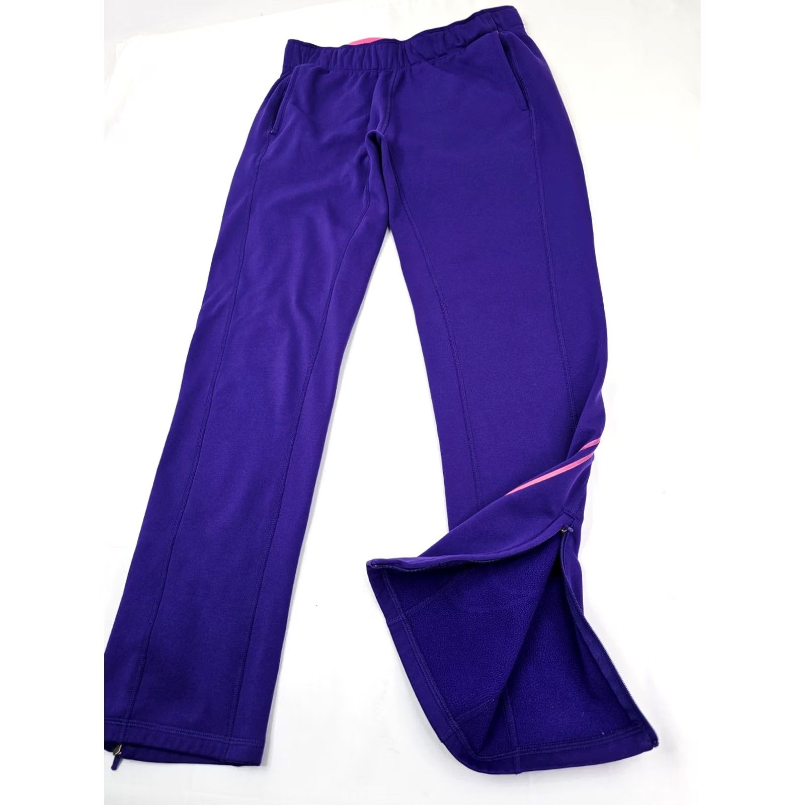 Nike VINTAGE Nike Therma-Fit Sweatpants Women M Purple 30x30 Activewear Nike Therma-Fit Sweatpants Women M Purple 90s Sports Logo Size 32" / US 10 / IT 46 - 2 Thumbnail