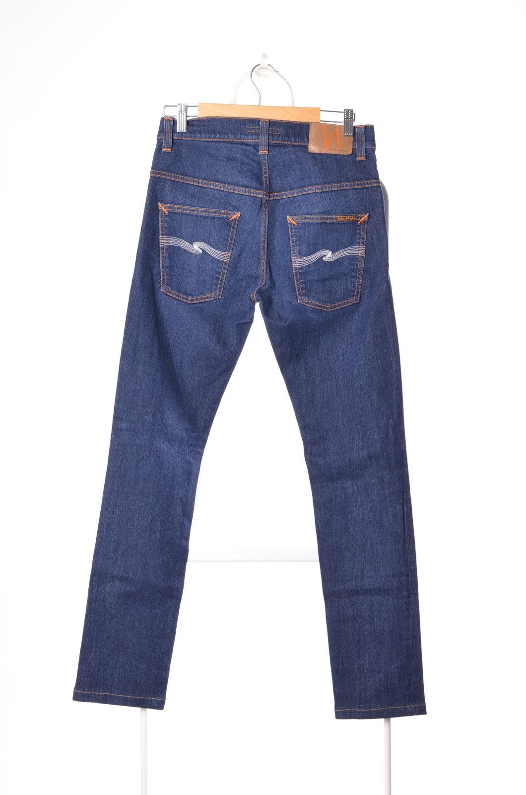 Denime Nudie Jeans Thin Finn Org. dry Ecru Embo size W 31L 32 Size US 31 - 2 Thumbnail
