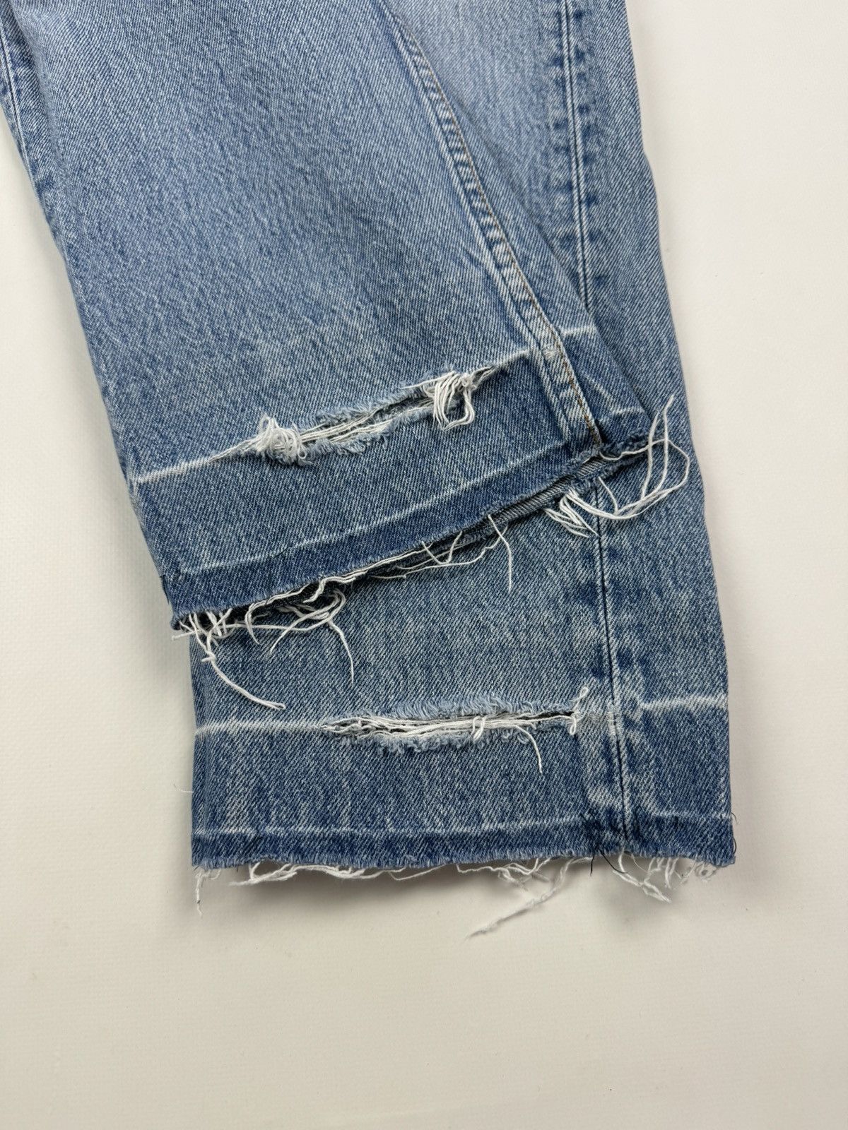Levi's 1990’s Vintage Levi’s 501 Repaired Washed Denim Jeans USA Size US 31 - 3 Thumbnail