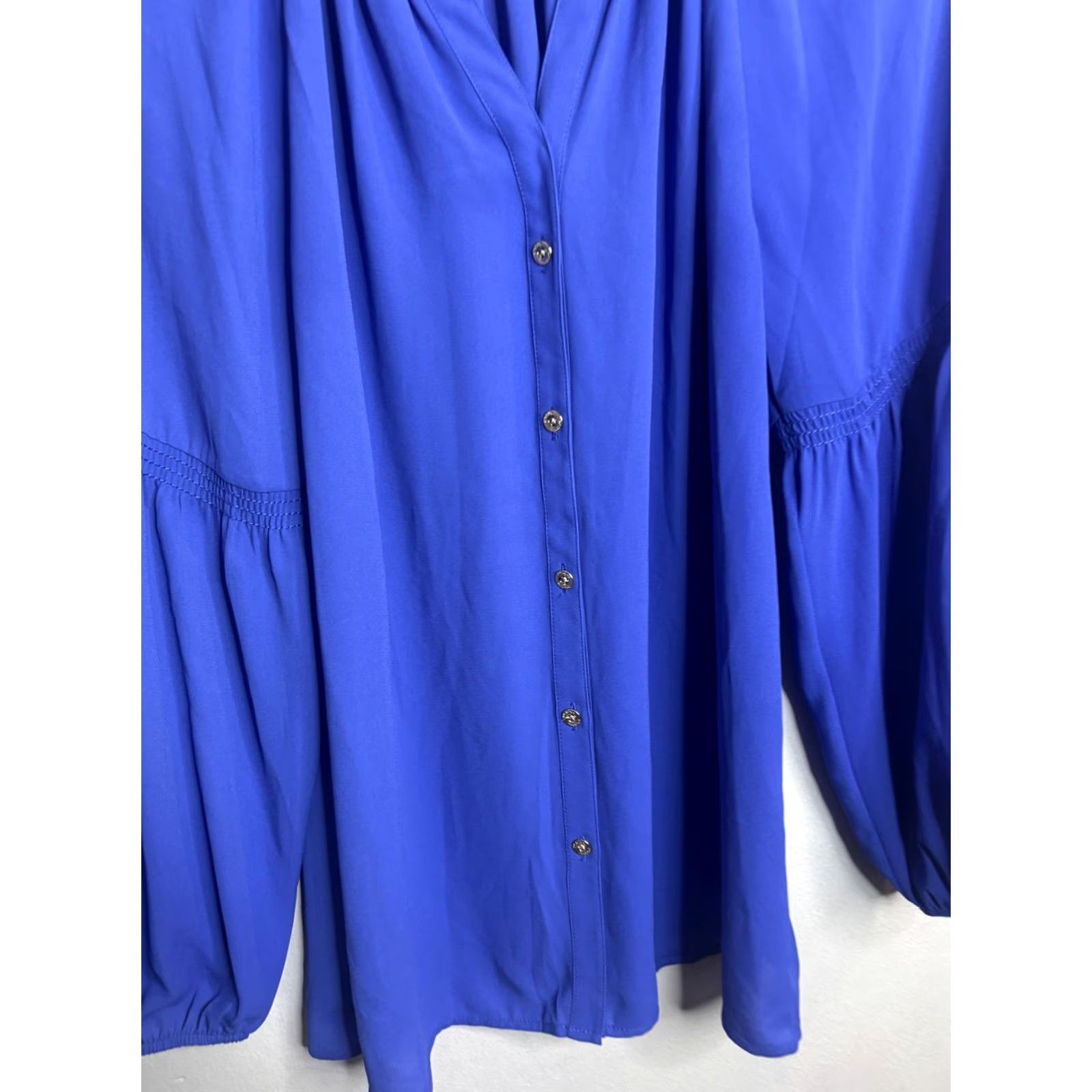 Lilly Pulitzer Lilly Pulitzer Shirt Womens Small Blue Button Front Long Sleeve Blouse Top Size S / US 4 / IT 40 - 2 Thumbnail