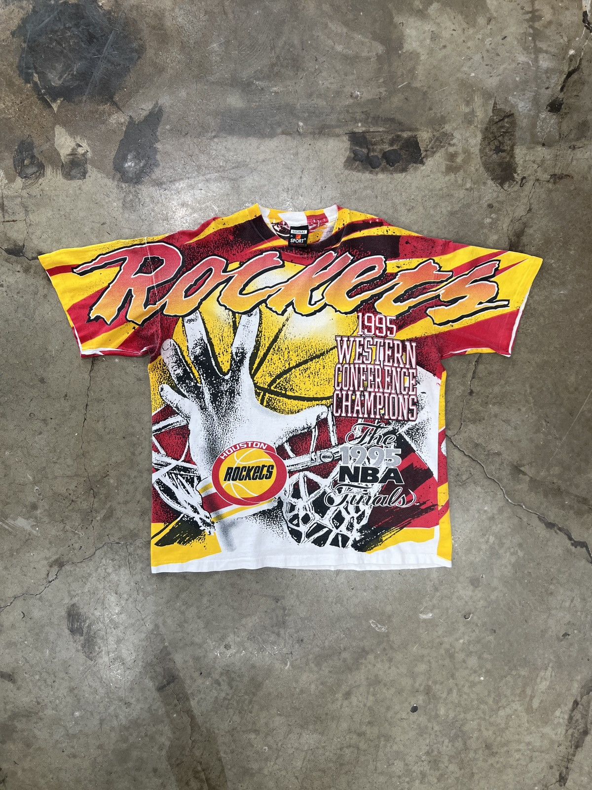 NBA Vintage AOP 1995 Houston Rockets Western Conference Champ XL Size US XL / EU 56 / 4 - 2 Thumbnail