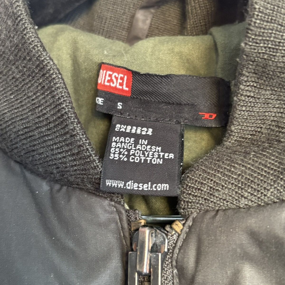 Diesel Diesel Green Down Puffer Size S Size US S / EU 44-46 / 1 - 4 Thumbnail