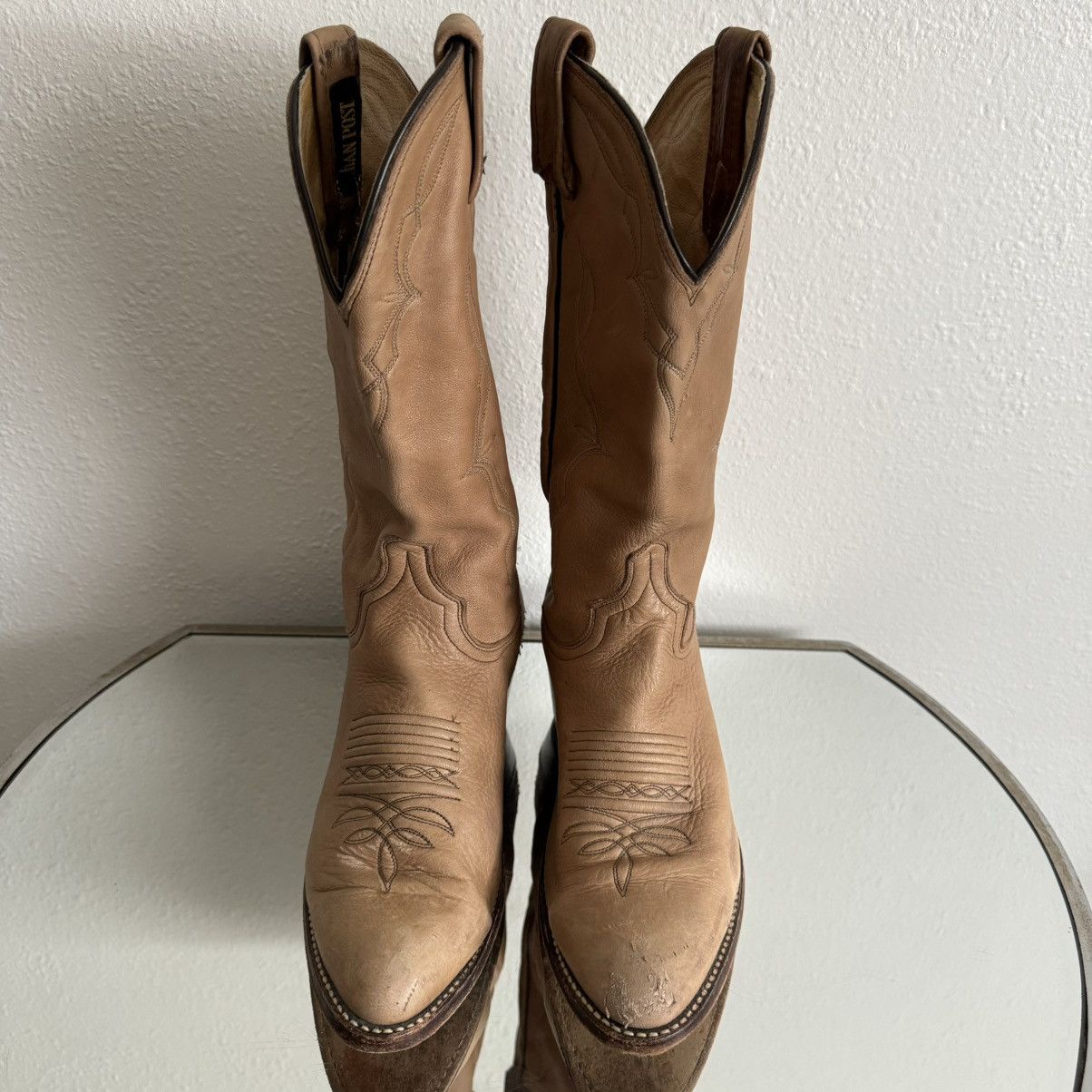 Dan Post DAN POST Vintage Tan Leather Western Rancher Cowboy Boots Size US 8 / EU 41 - 5 Thumbnail