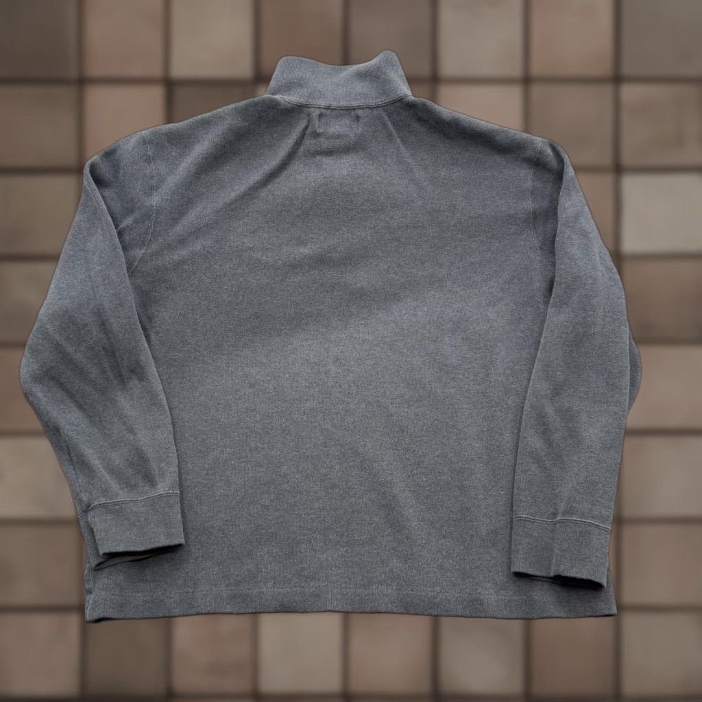 Polo Ralph Lauren Polo Ralph Lauren Sweater Mens XL Gray Quarter Zip Mockneck Pony Logo Cotton Size US XL / EU 56 / 4 - 1 Thumbnail