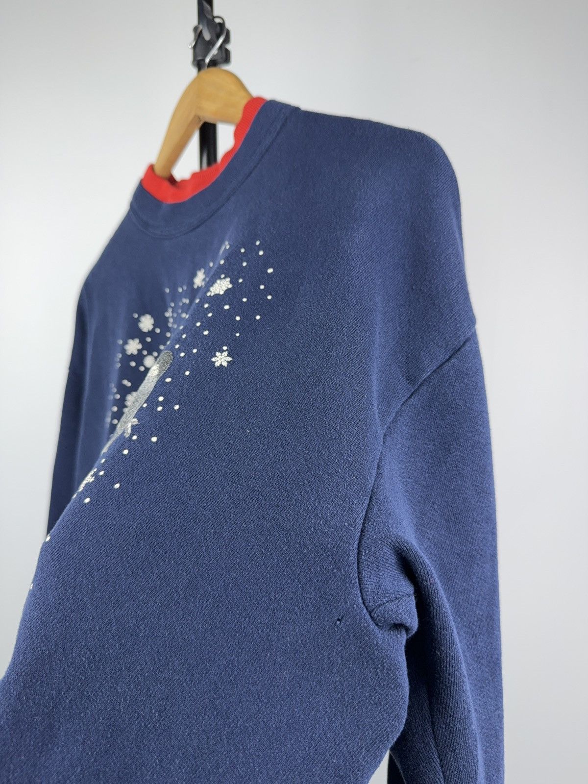 Vintage Vintage 90s USA Winter Birds Tits Cardinal Retro Sweatshirt Size US L / EU 52-54 / 3 - 7 Thumbnail