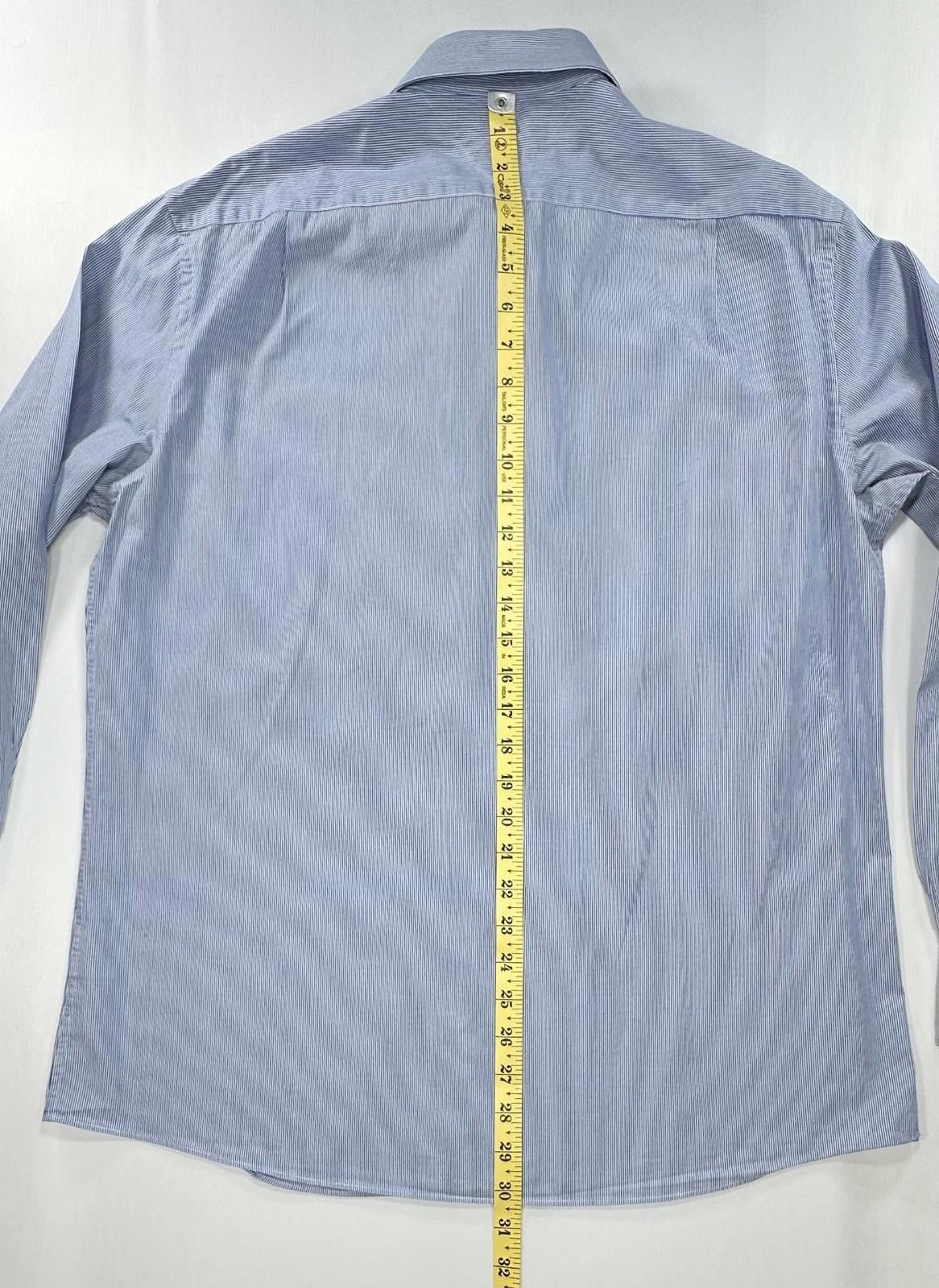 Tommy Hilfiger Tommy Hilfiger Striped Slim Fit Button Up Shirt Blue Mens L Size US L / EU 52-54 / 3 - 3 Thumbnail