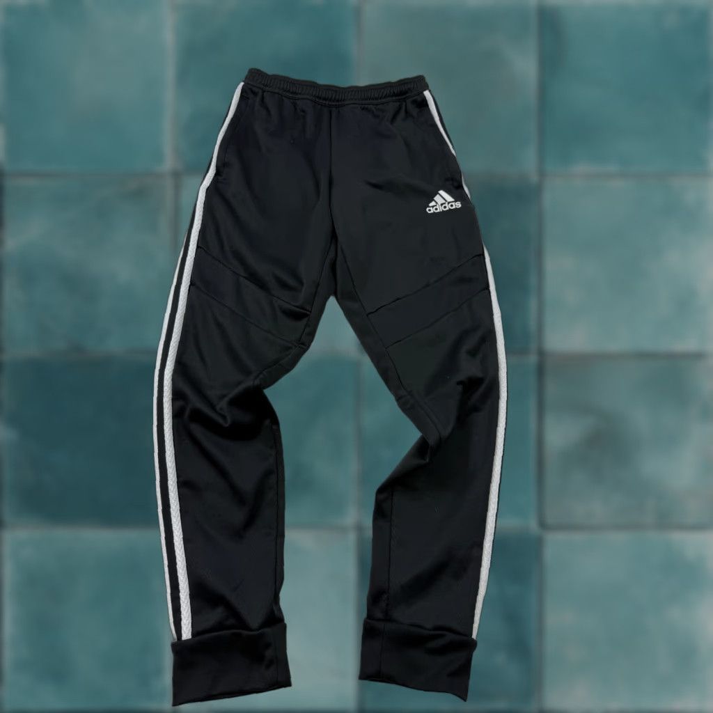 Adidas Adidas Pants Mens Small Black 3 Stripe AEROREADY Track Athletic Soccer Size US 29 - 1 Thumbnail