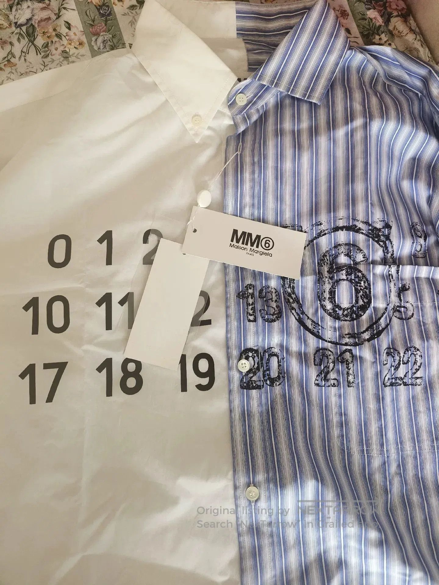 Maison Margiela Maison Margiela Striped White Panel Shirt. Size US M / EU 48-50 / 2 - 3 Thumbnail