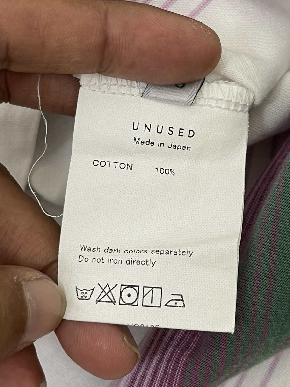 Unused Striped Shirt Unused Japan Ready Made Grunge 6🟩7 Size US M / EU 48-50 / 2 - 20 Thumbnail