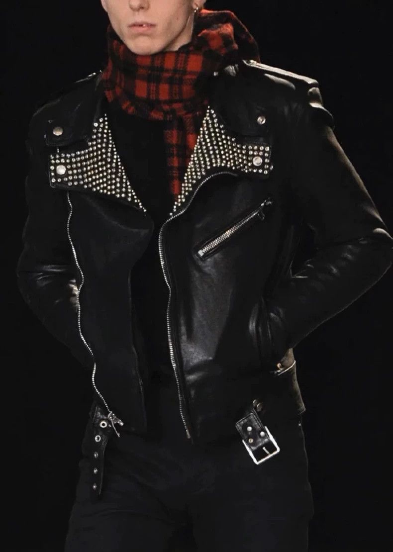 Saint Laurent Paris Saint Laurent Paris 14FW bullet rivet leather jacket-2506 Size US M / EU 48-50 / 2 - 3 Thumbnail