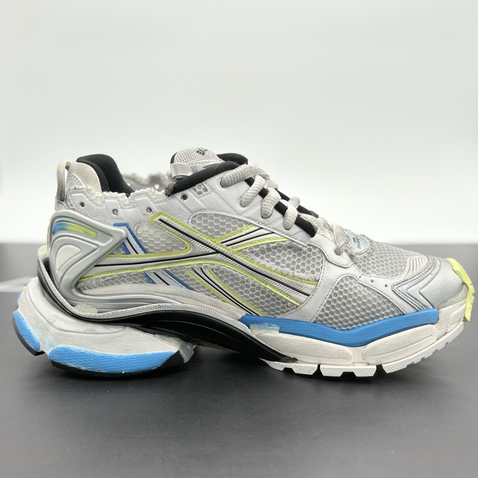 Balenciaga Balenciaga Runner ' White Yellow Blue ' EXCELLENT CONDITION! Size US 12 / EU 45 - 10 Thumbnail