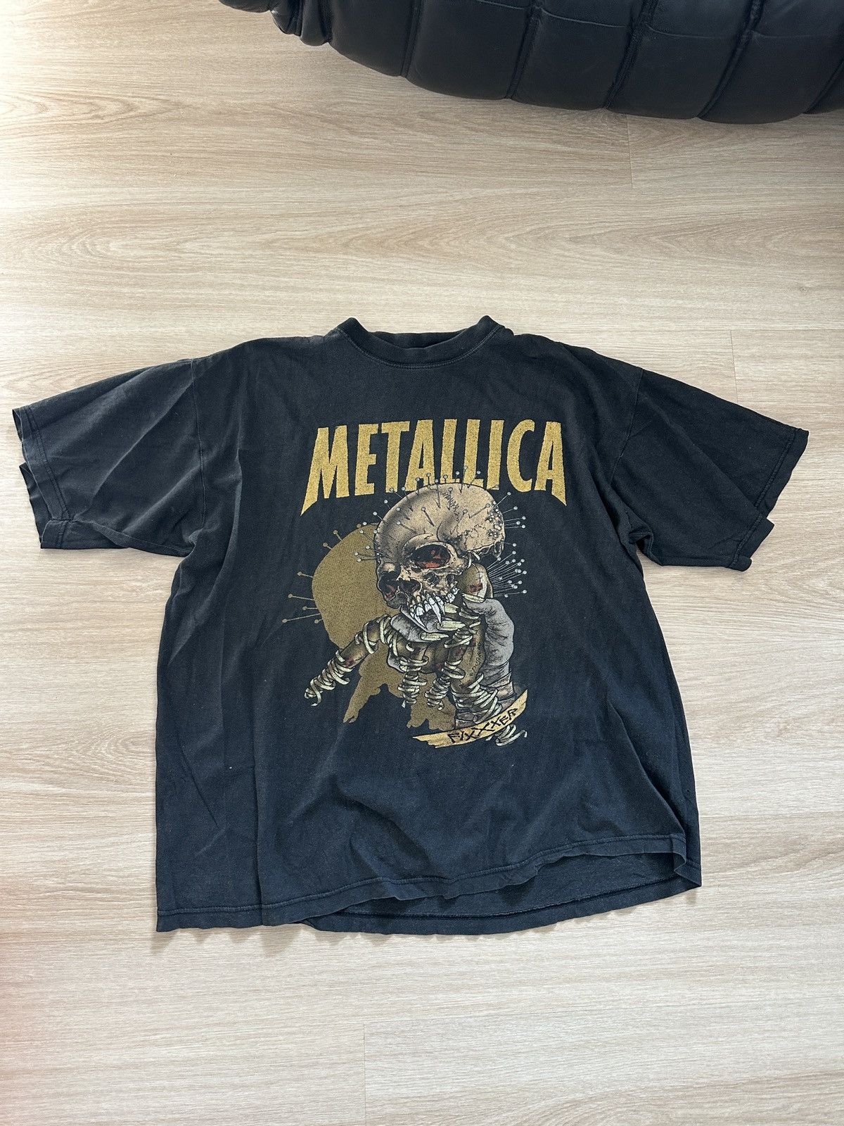 Vintage Metallica Fixxer Vintage Printed Band T-Shirt circa 1993 Size US XL / EU 56 / 4 - 1 Thumbnail