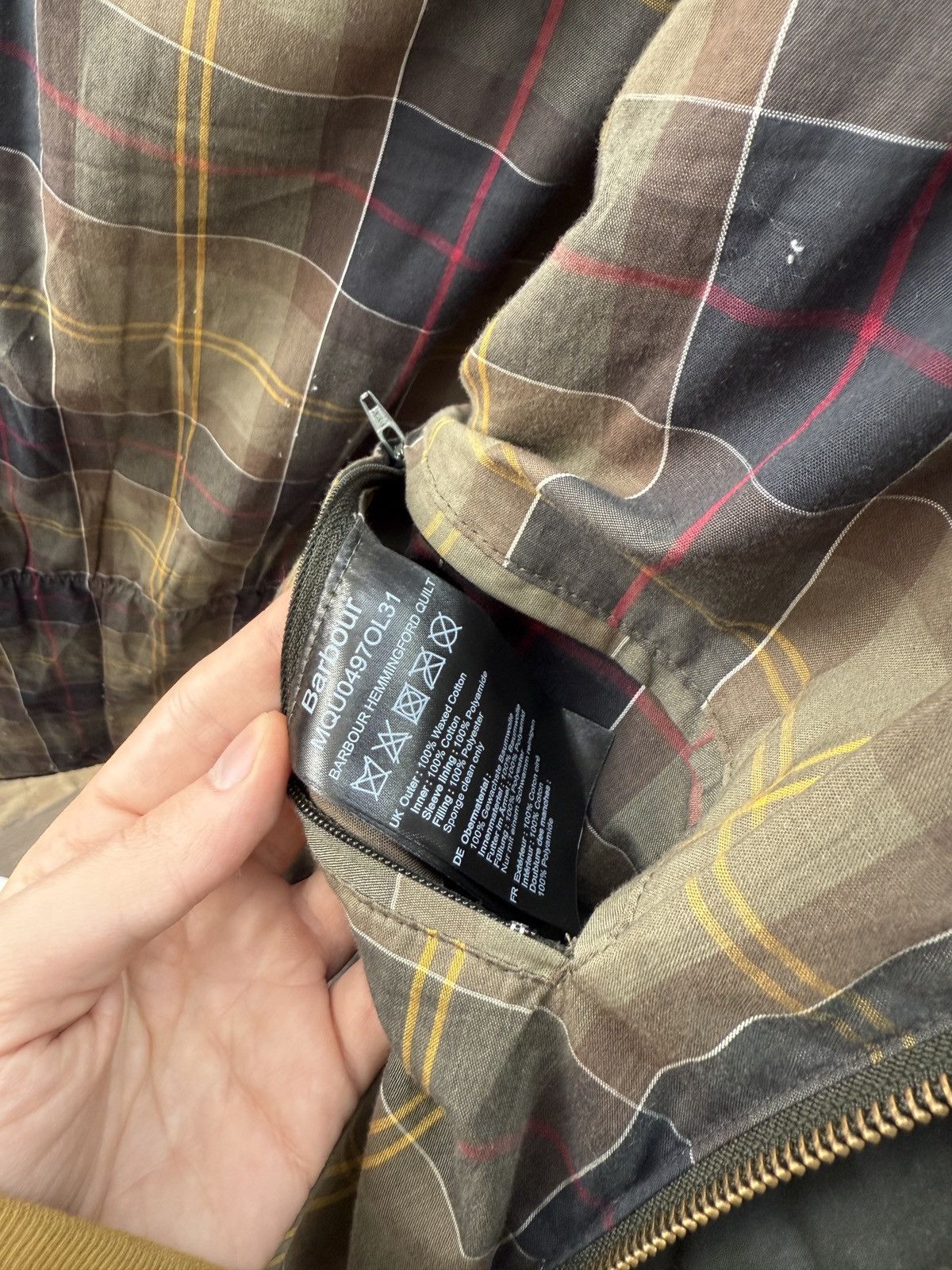 Barbour Vintage Barbour Hemmingford Wax Waterproof Puffer Jacket Size US M / EU 48-50 / 2 - 12 Thumbnail