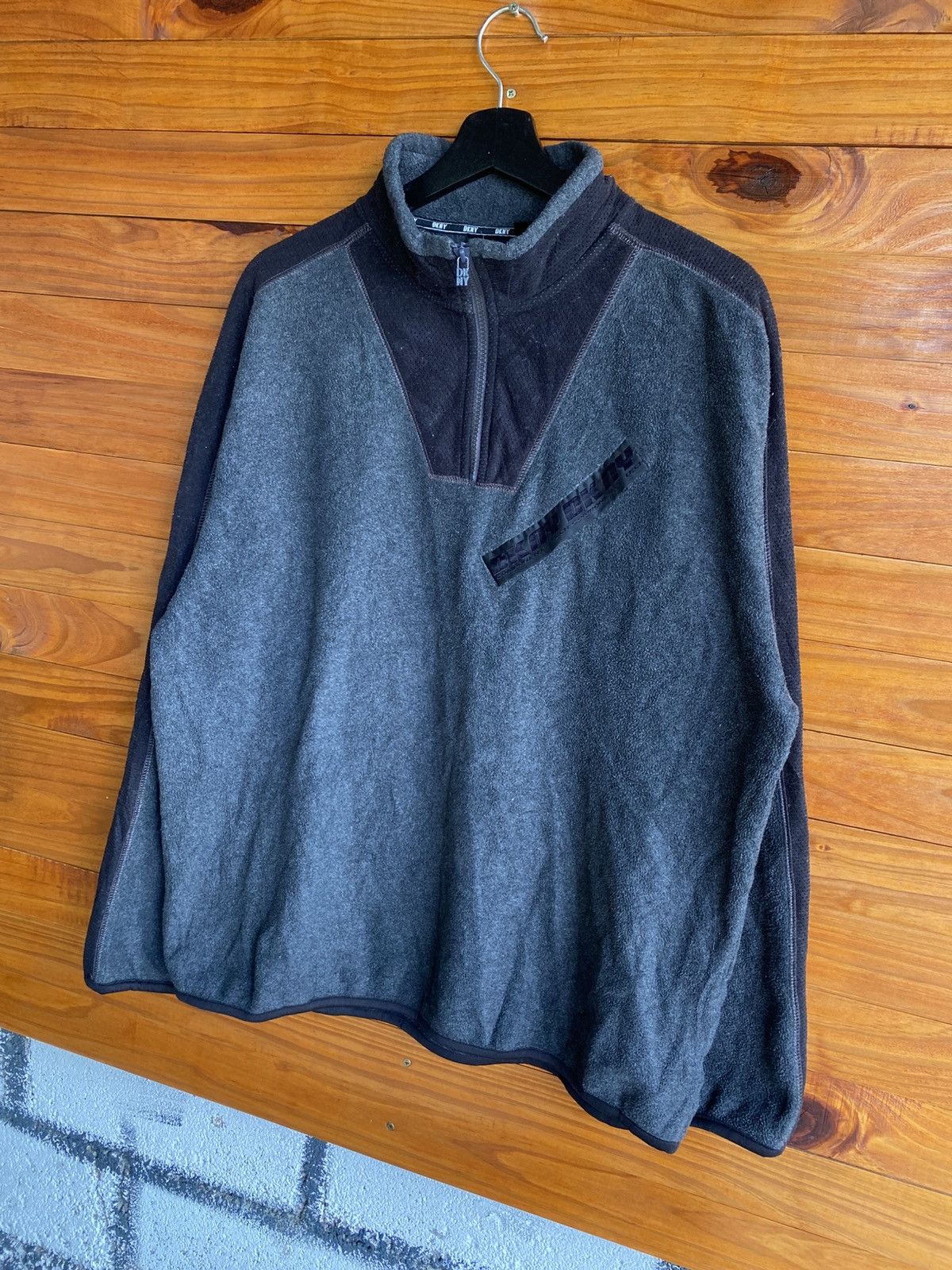 DKNY Vintage DKNY Active Half-Zip Fleece Pullover Sweatshirt Size US L / EU 52-54 / 3 - 4 Thumbnail