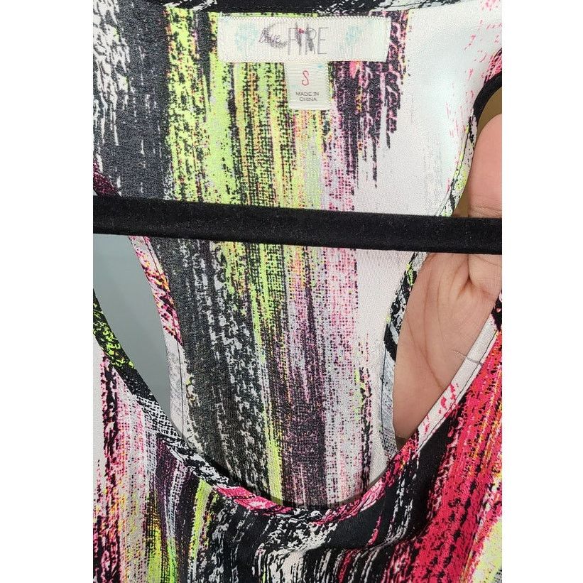 Other Love Fire Neon Blackout Racer Back Dress Size Small Size S / US 4 / IT 40 - 4 Thumbnail