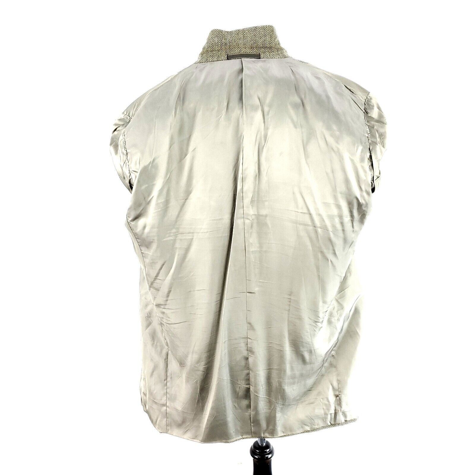 Tallia Tallia Nordstrom Super 100s Worsted Wool Silk 2 Button Sport Size 46L - 11 Thumbnail